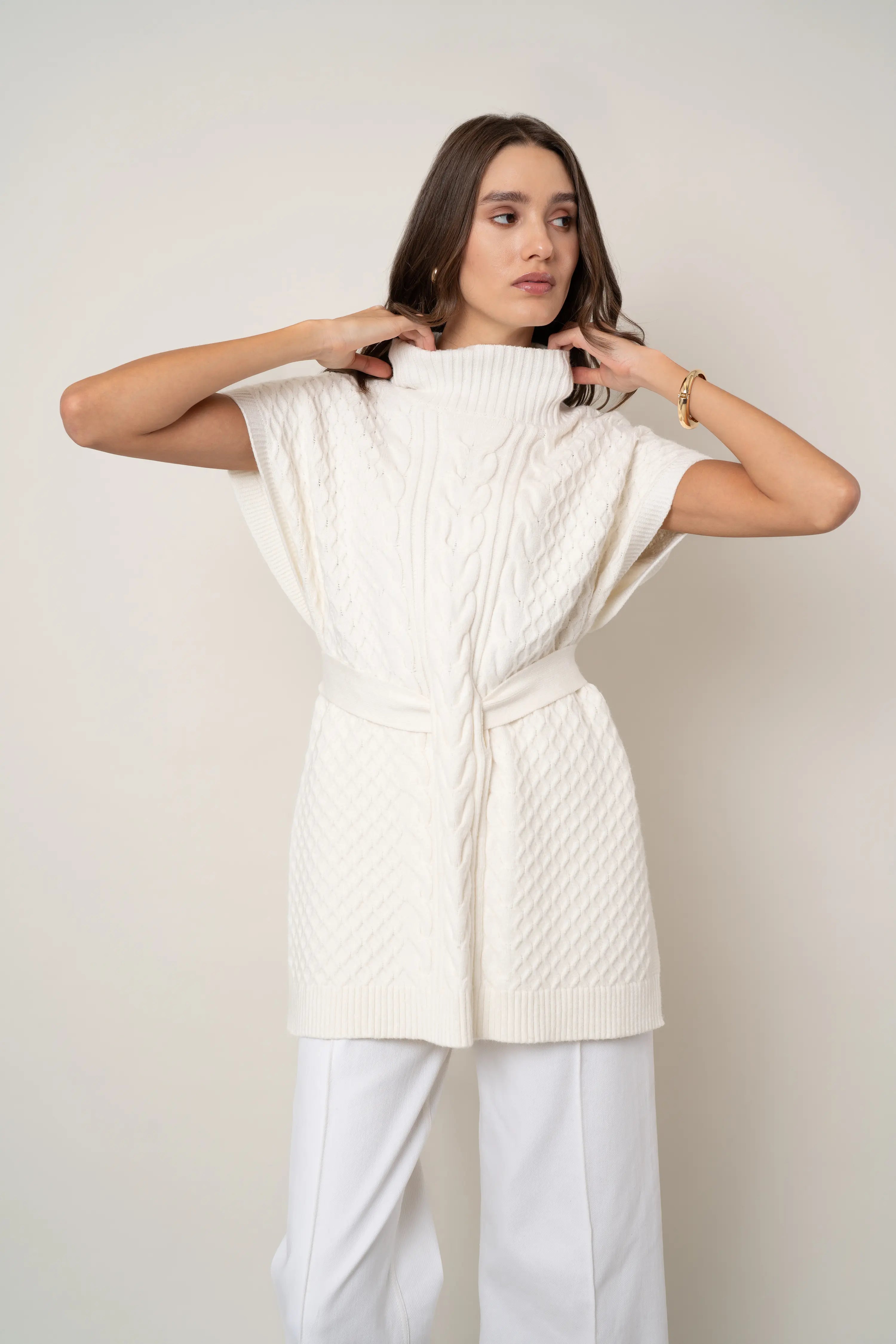 The Belted Cable Vest