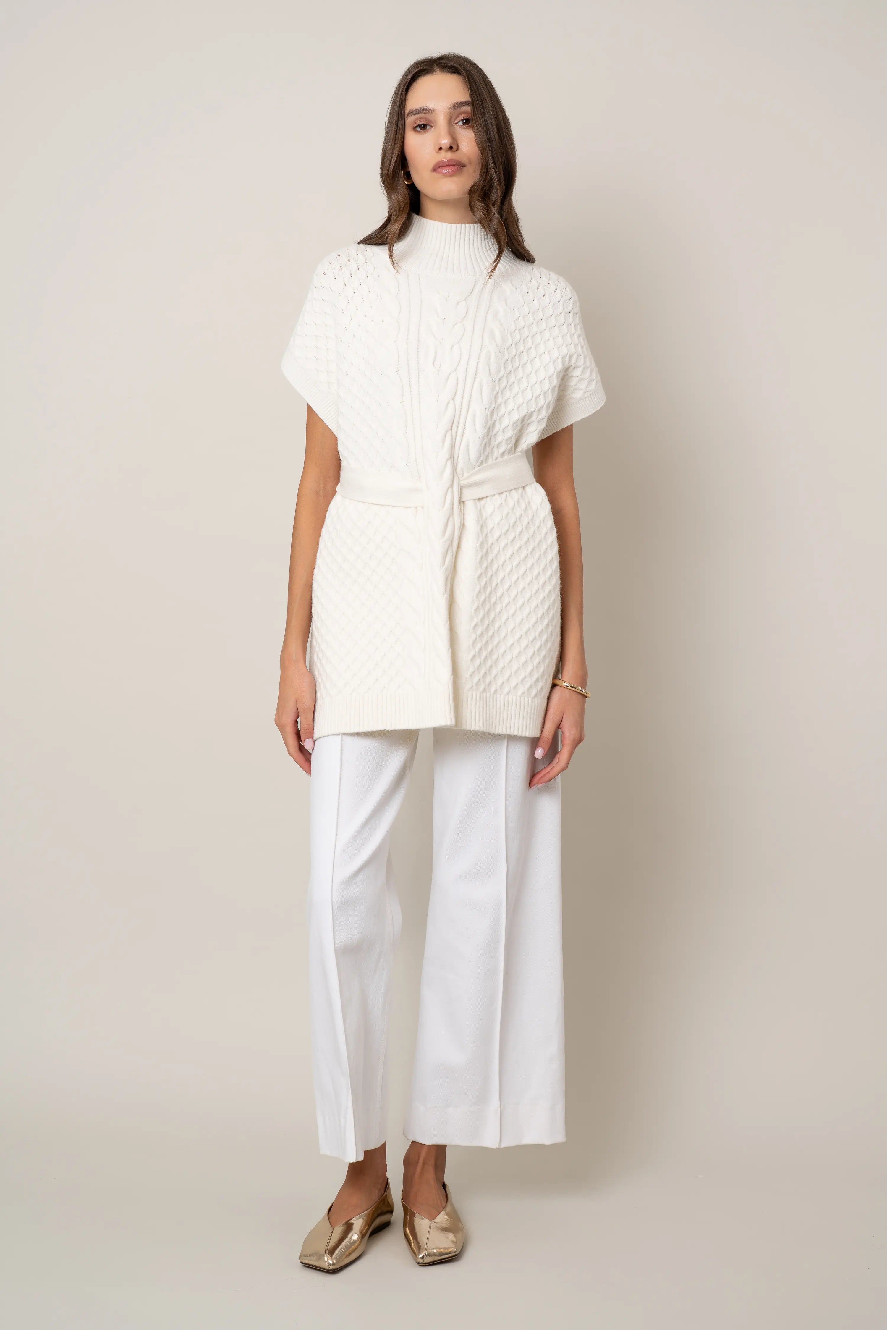 The Belted Cable Vest