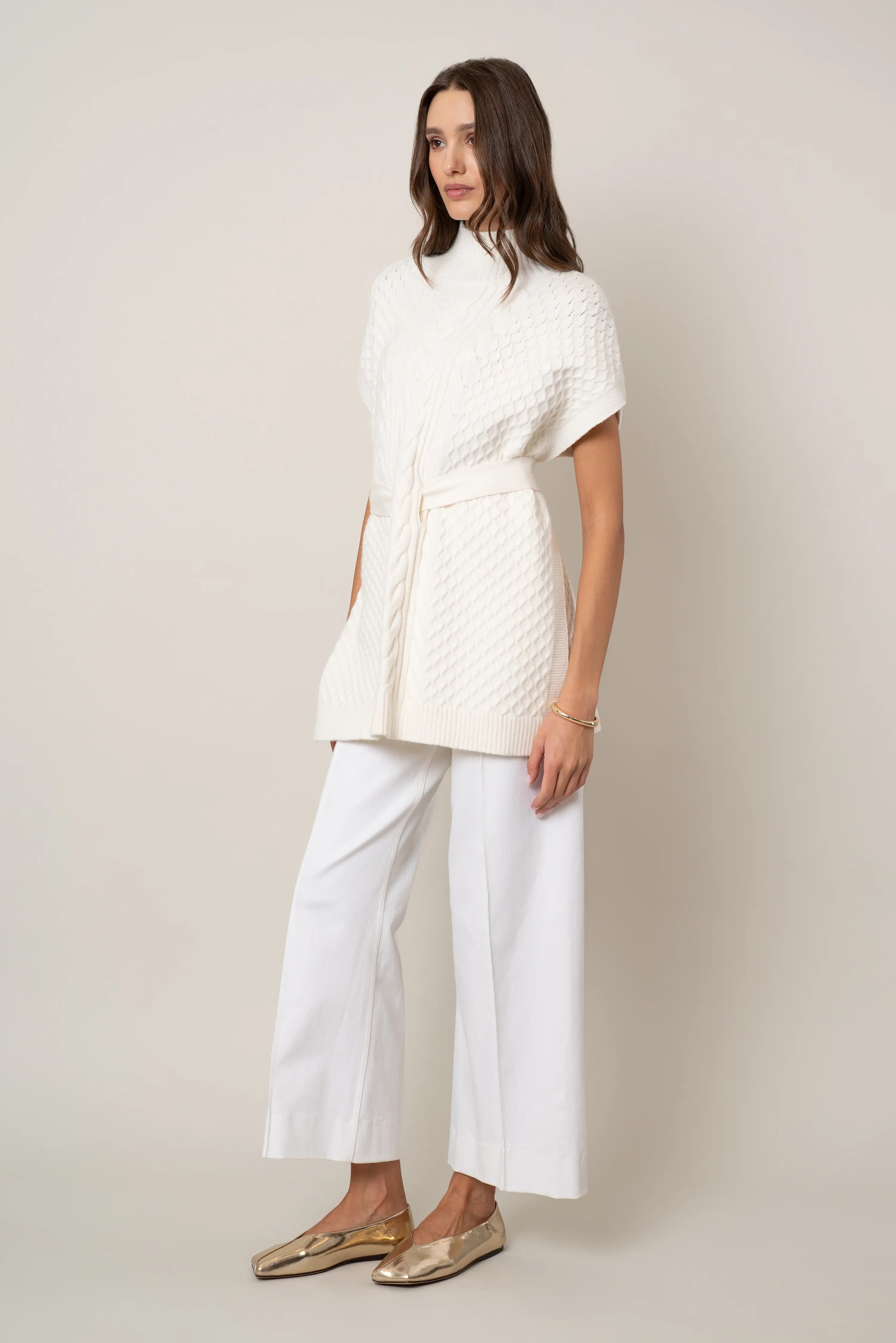 The Belted Cable Vest