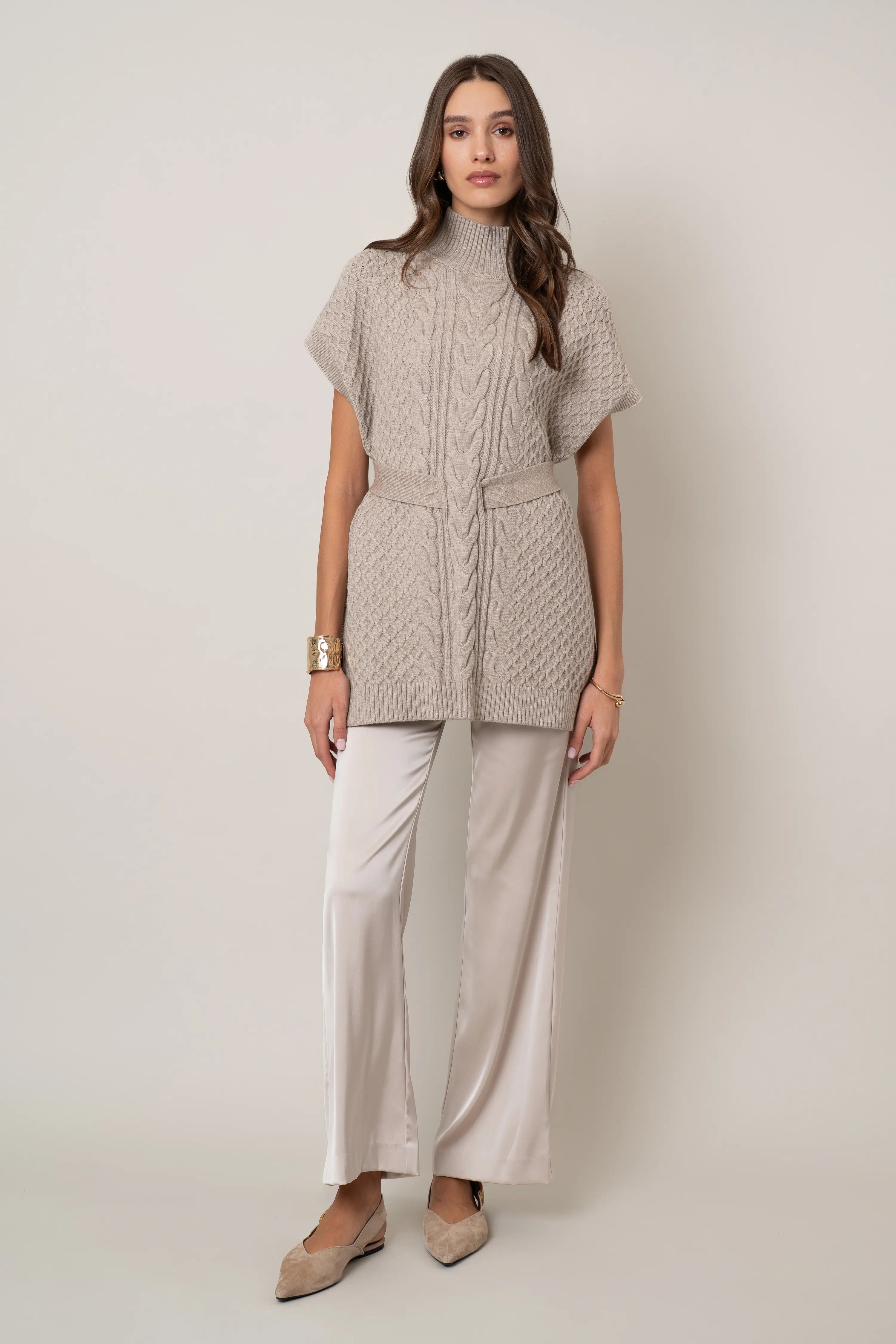 The Belted Cable Vest