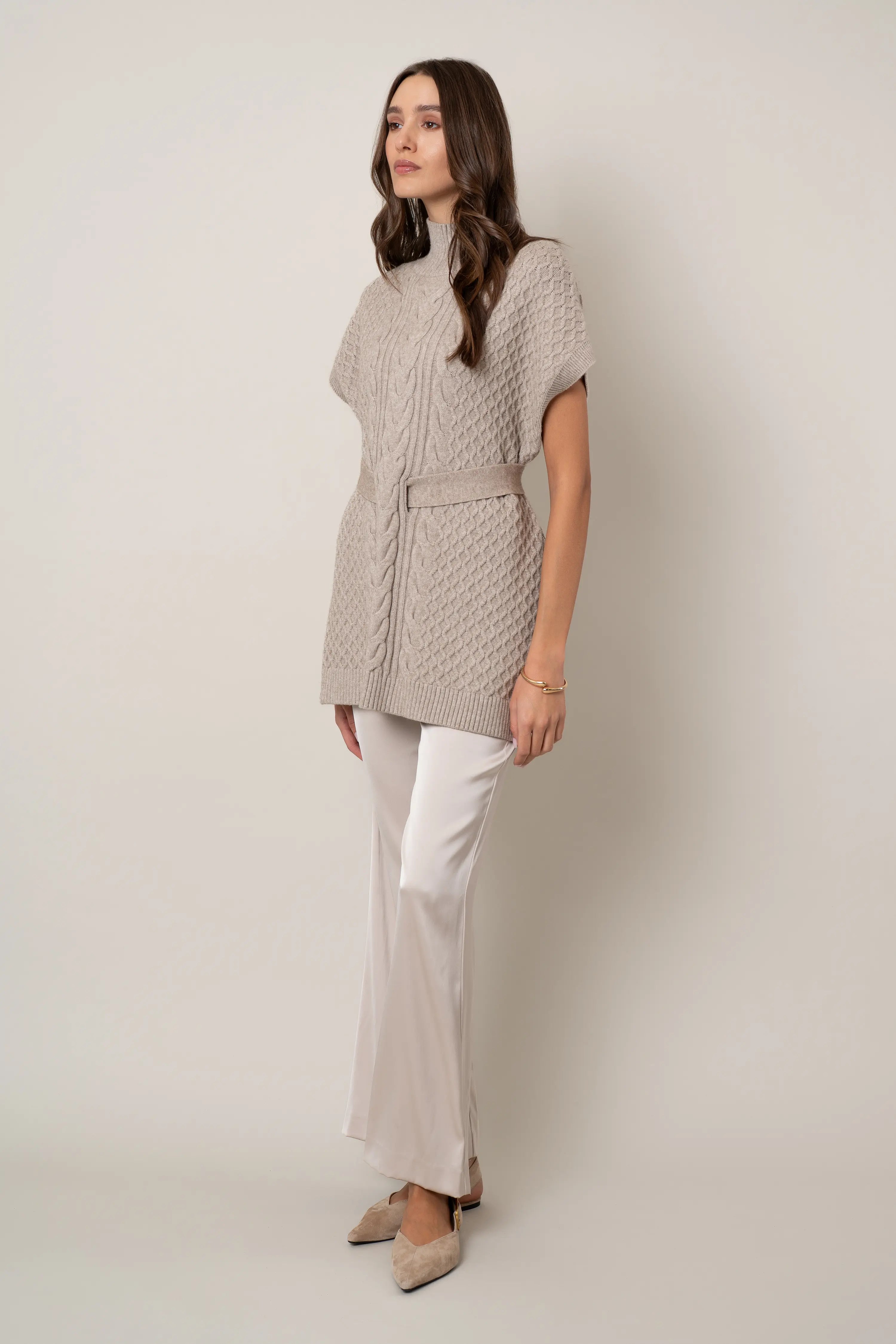 The Belted Cable Vest