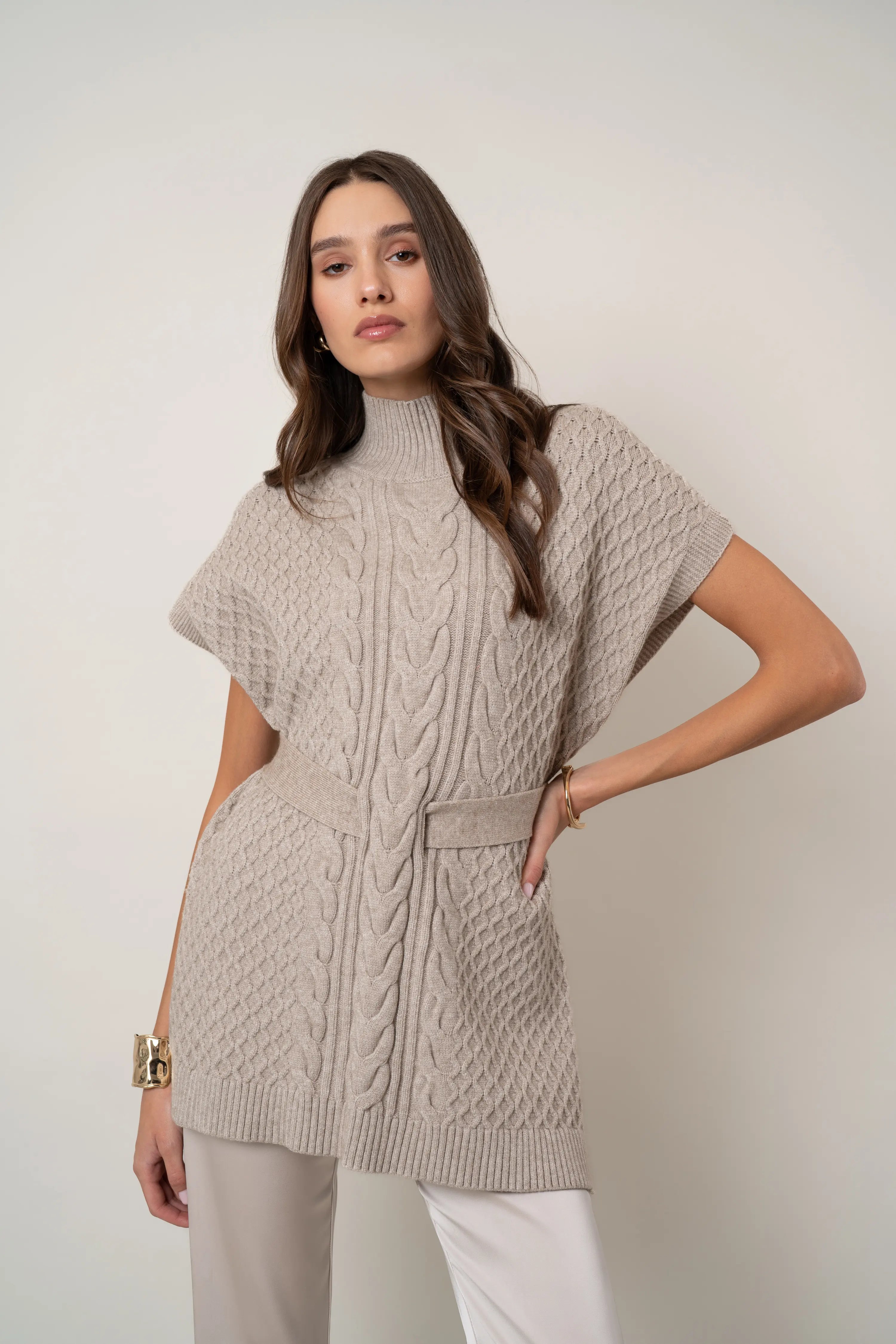 The Belted Cable Vest