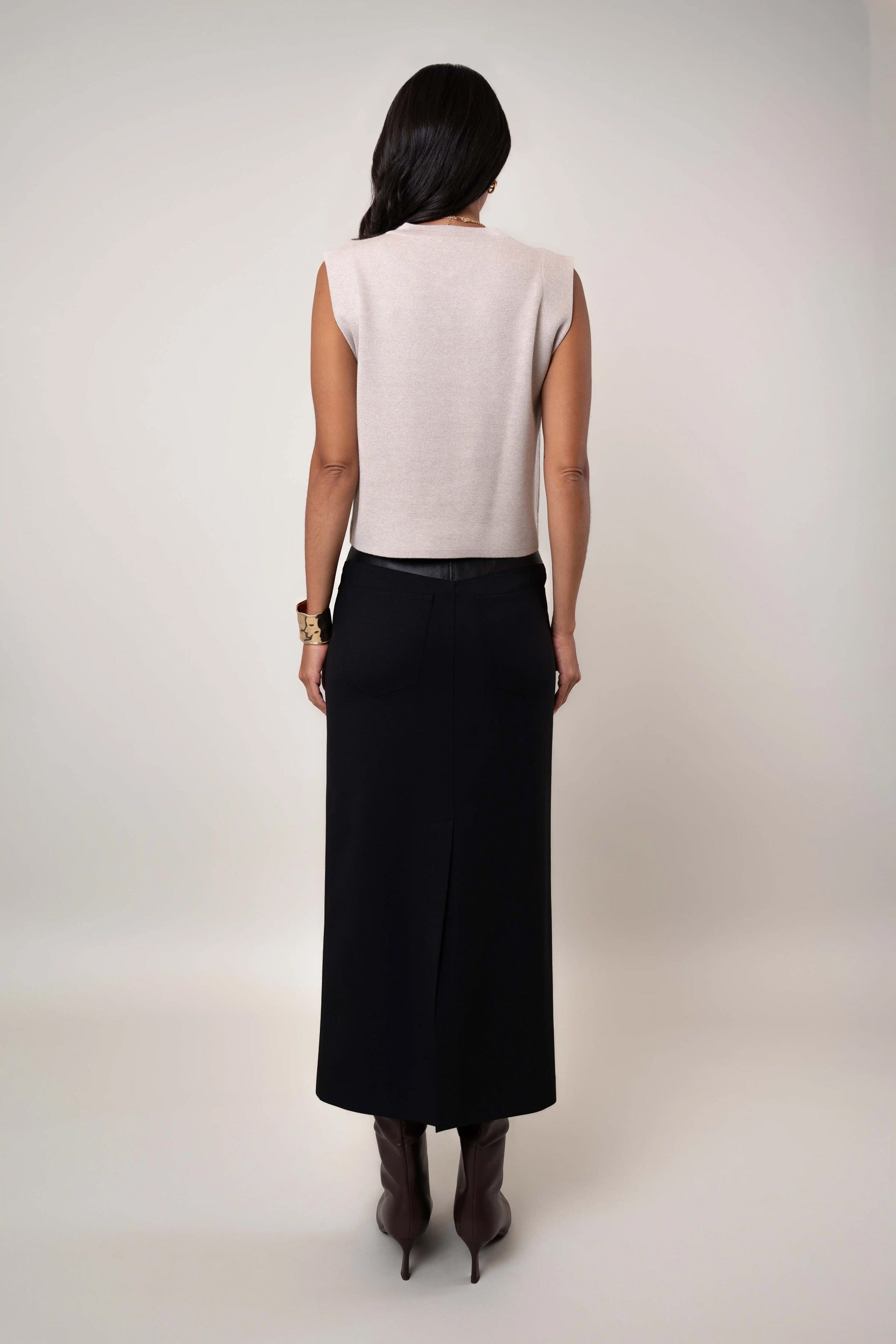 The Sleeveless Crewneck Top