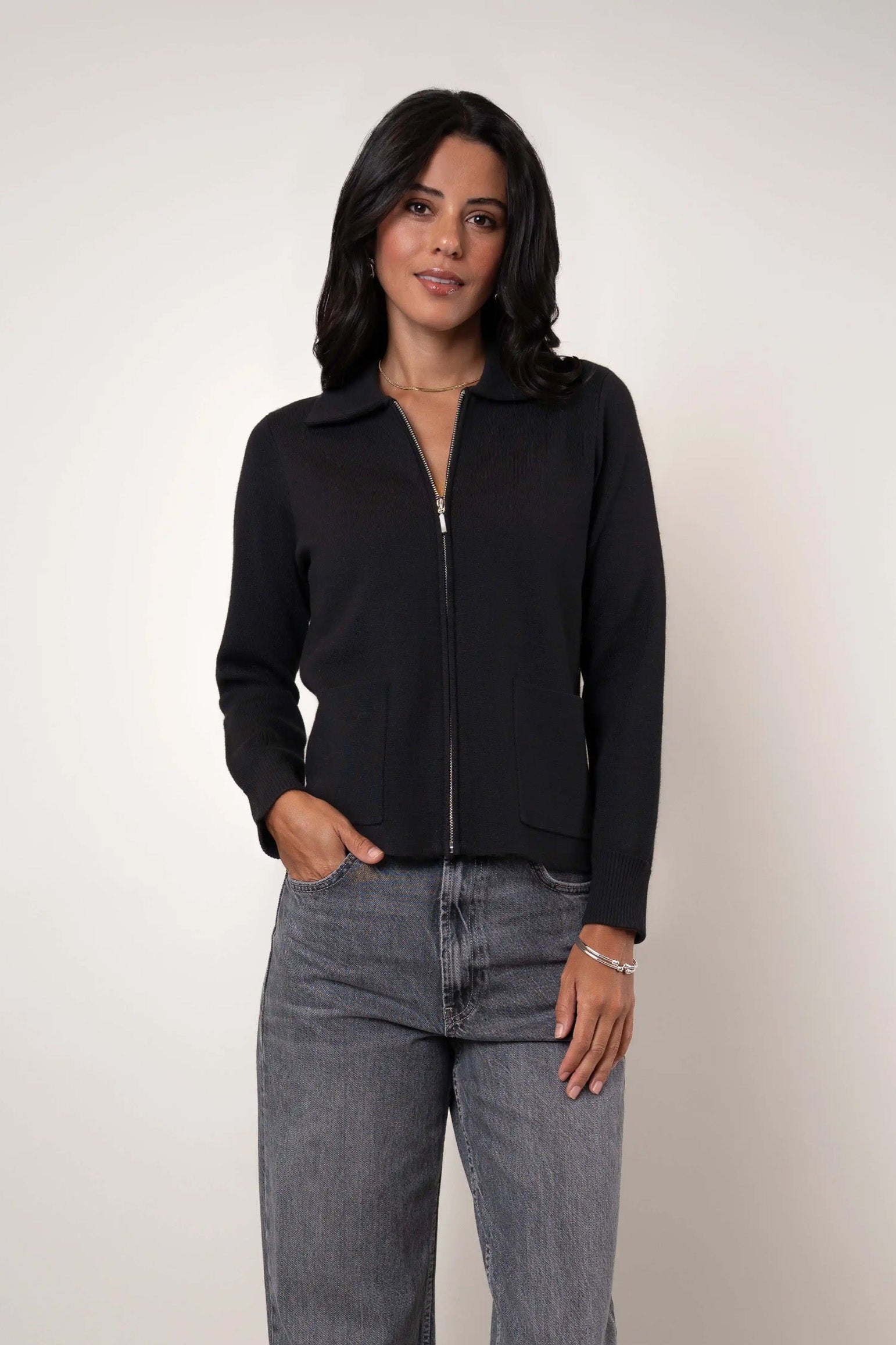 The Zip Collar Cardigan