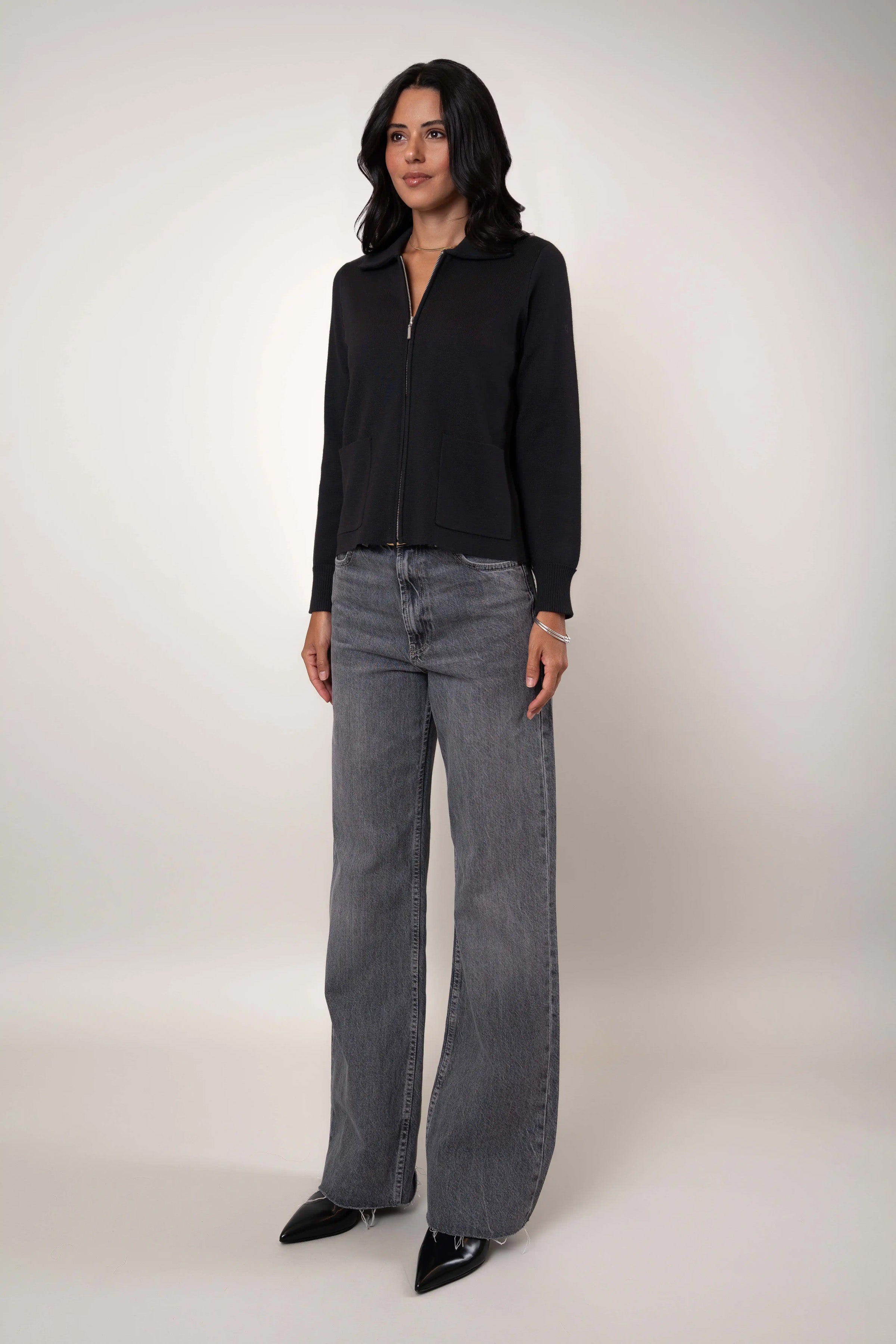 The Zip Collar Cardigan