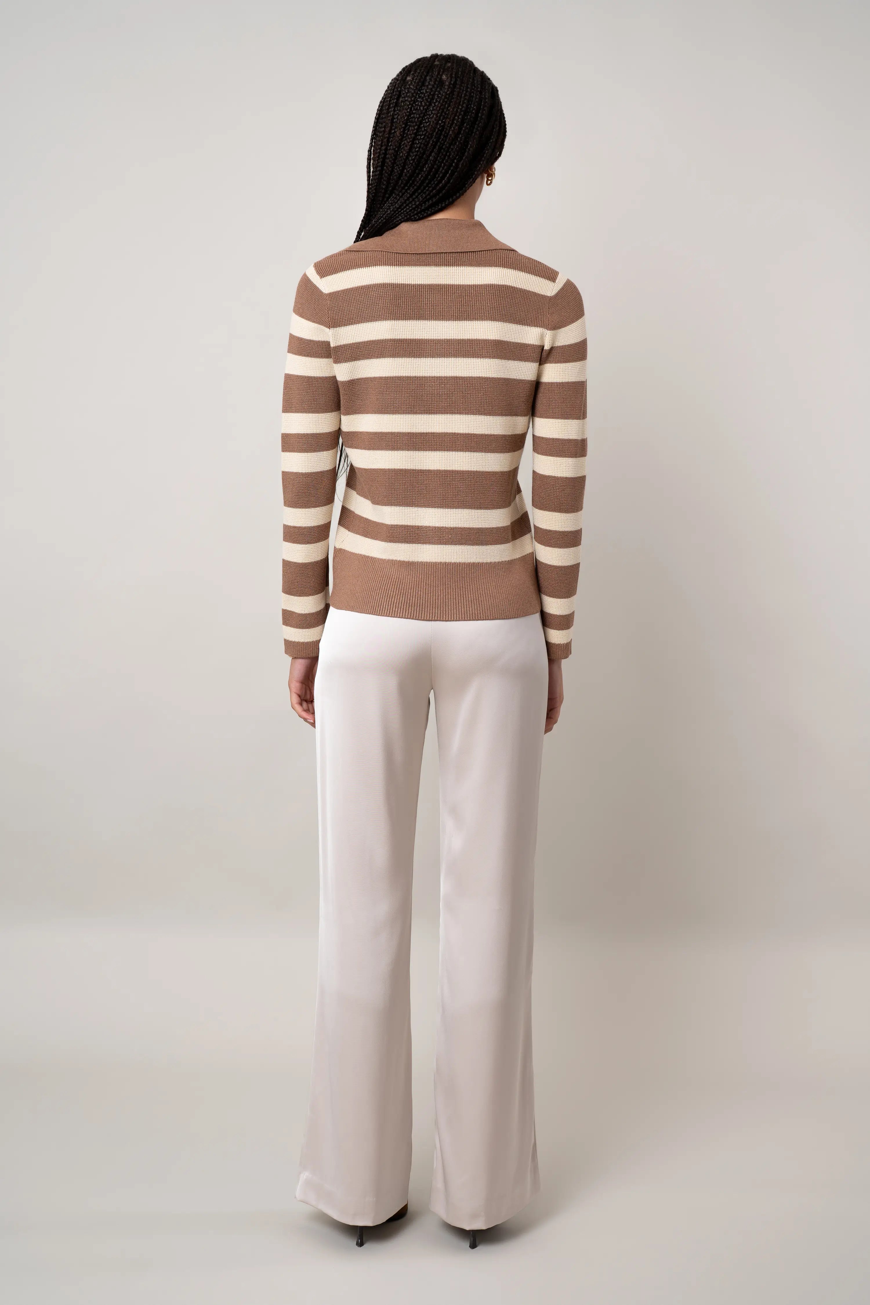 The Striped Collared Sweater