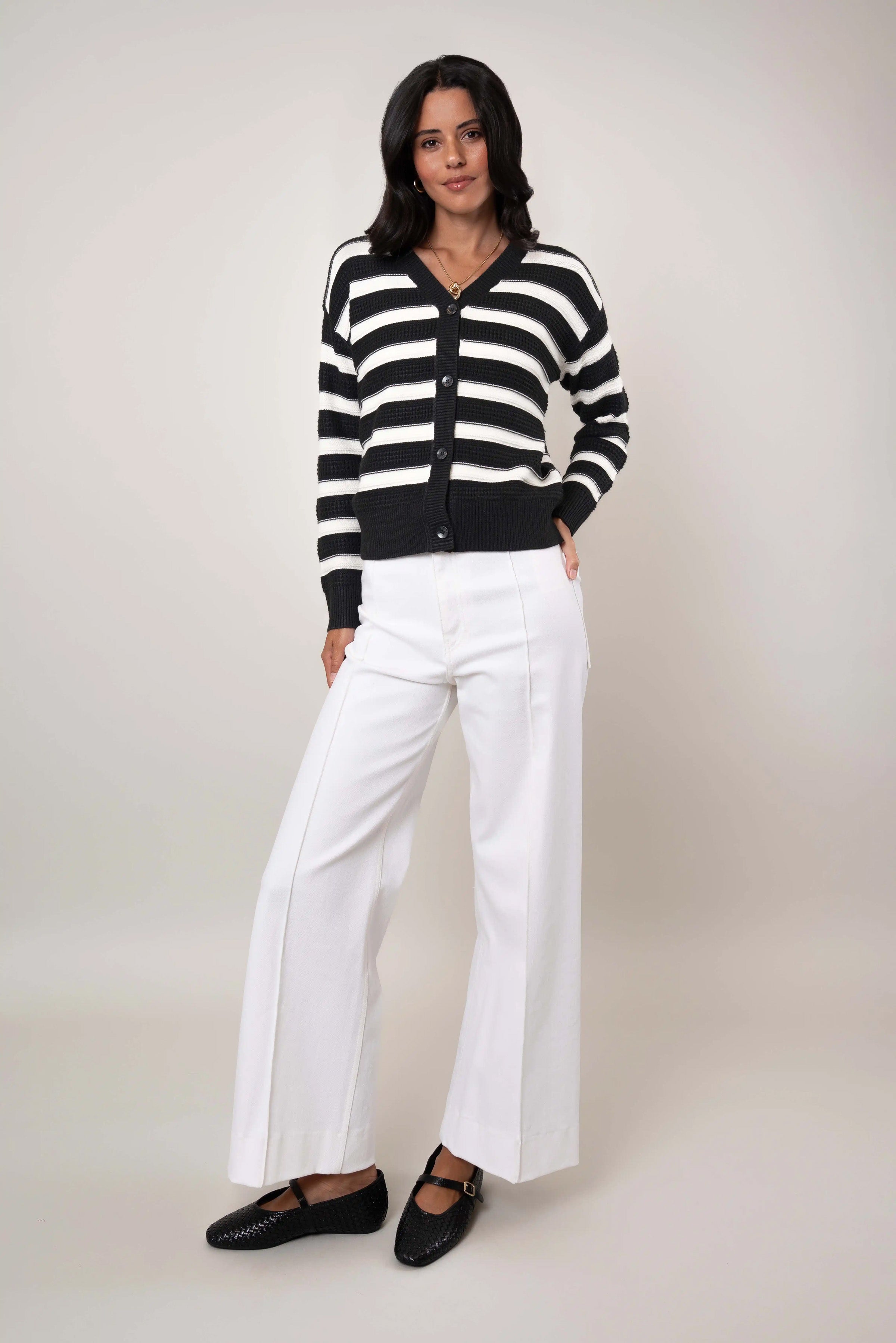 The Modern Stripe Cardigan