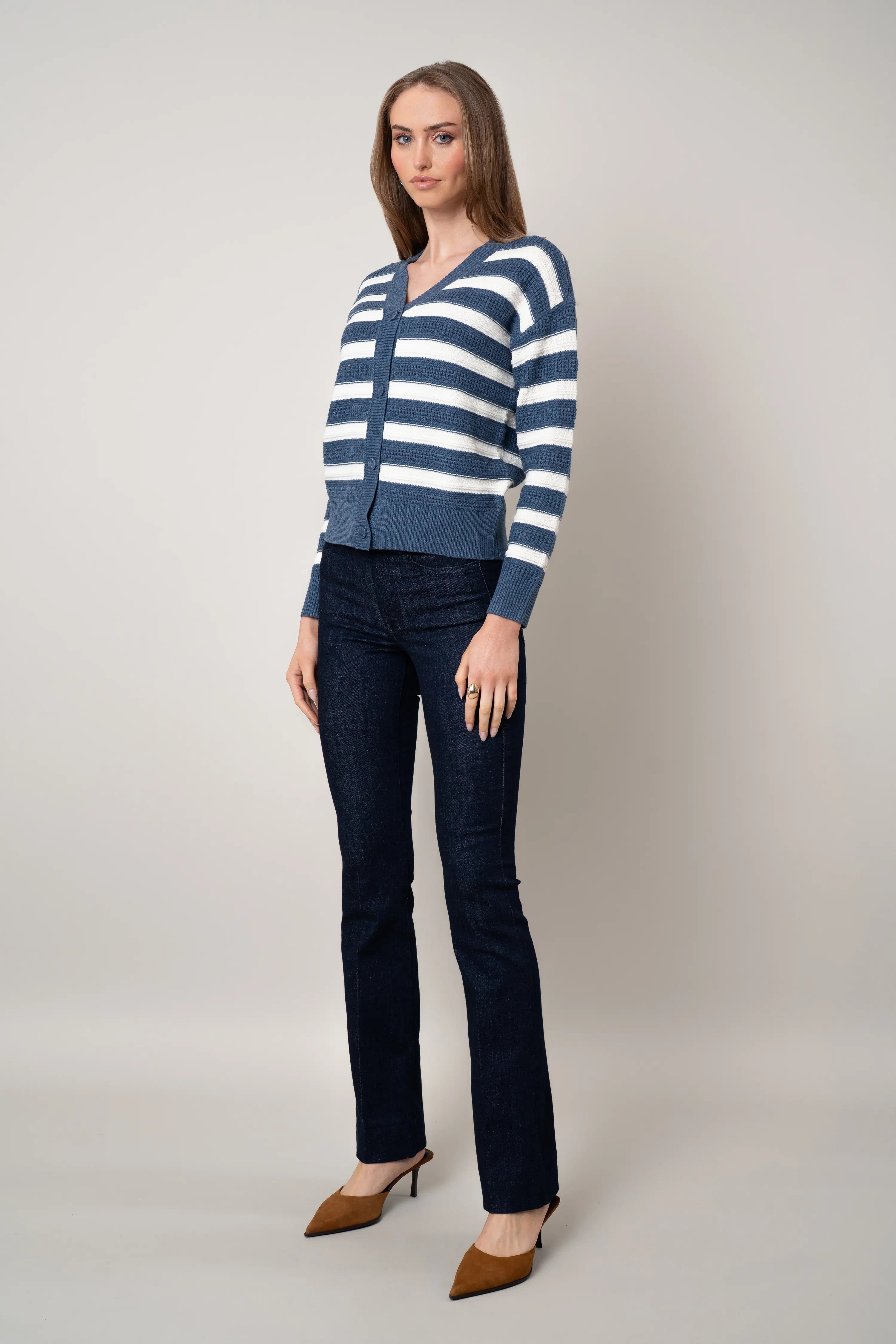 The Modern Stripe Cardigan