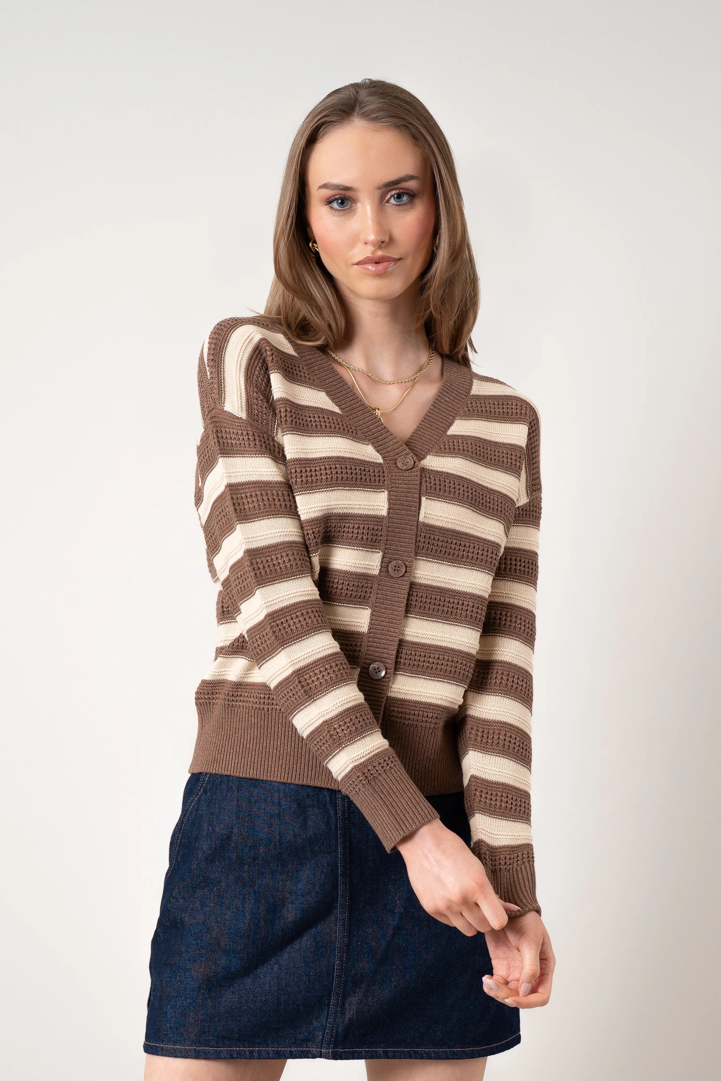 The Modern Stripe Cardigan