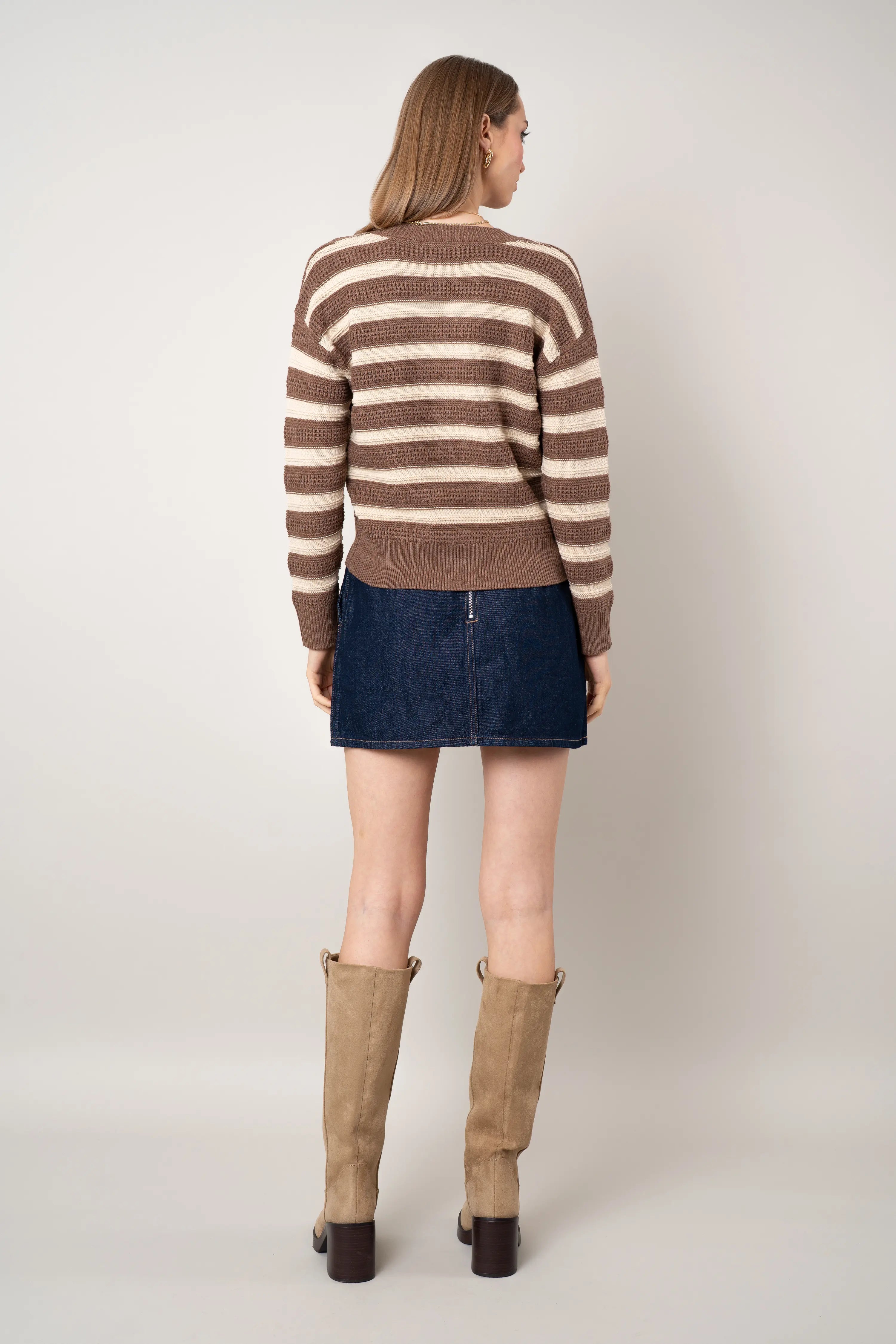 The Modern Stripe Cardigan