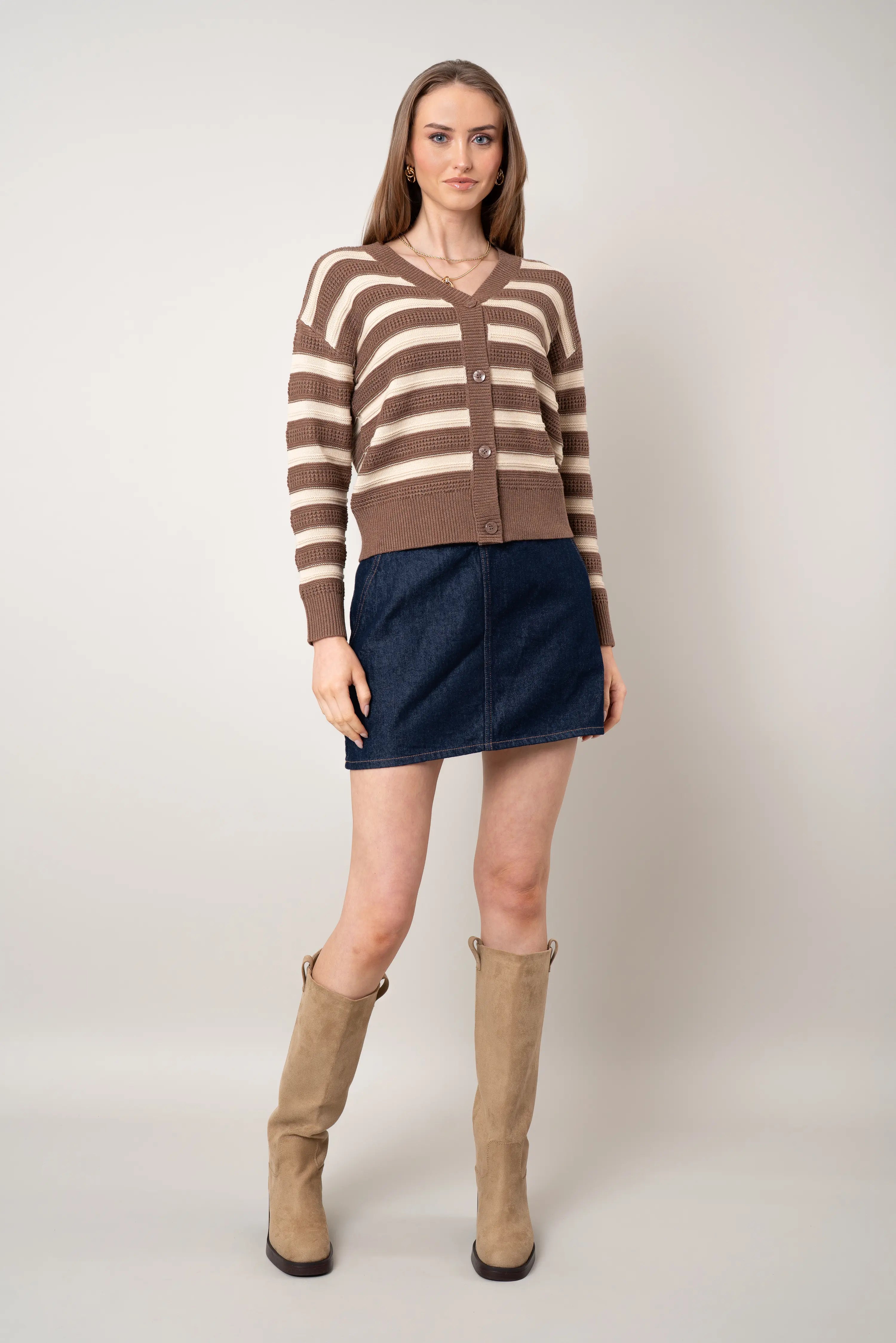 The Modern Stripe Cardigan