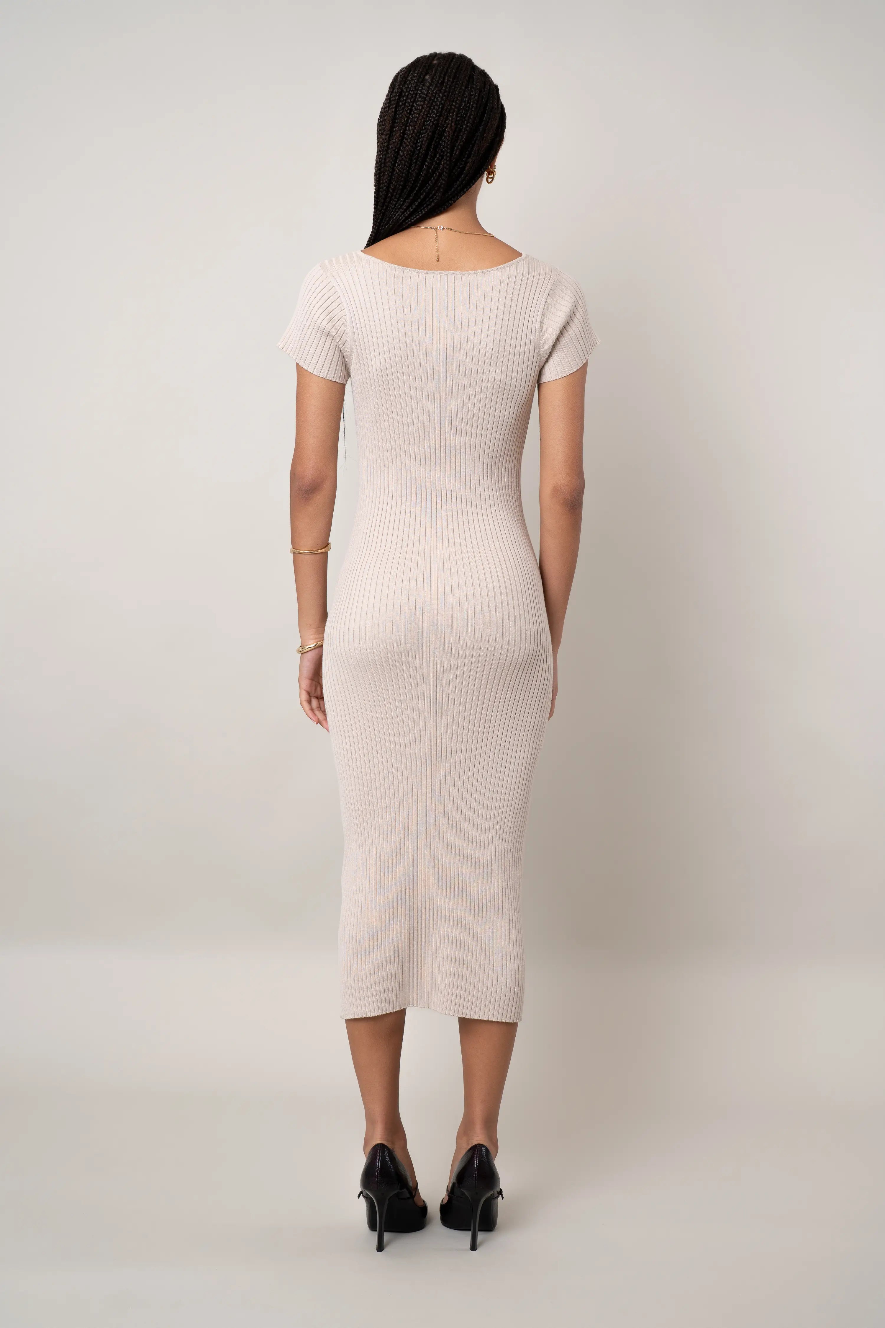 The Essential Ribbed Midi Dress