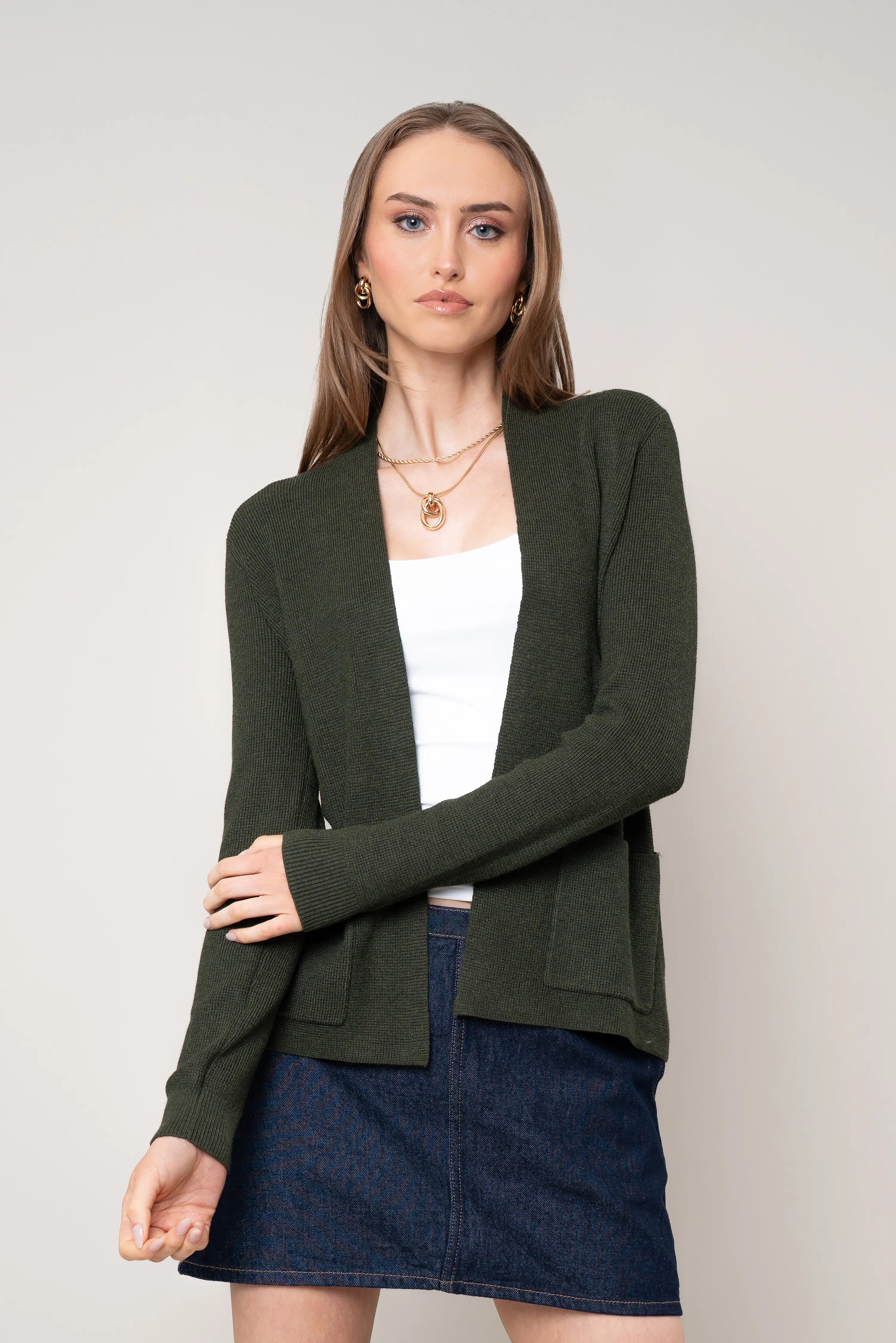 The Waffle Stitch Open Cardigan
