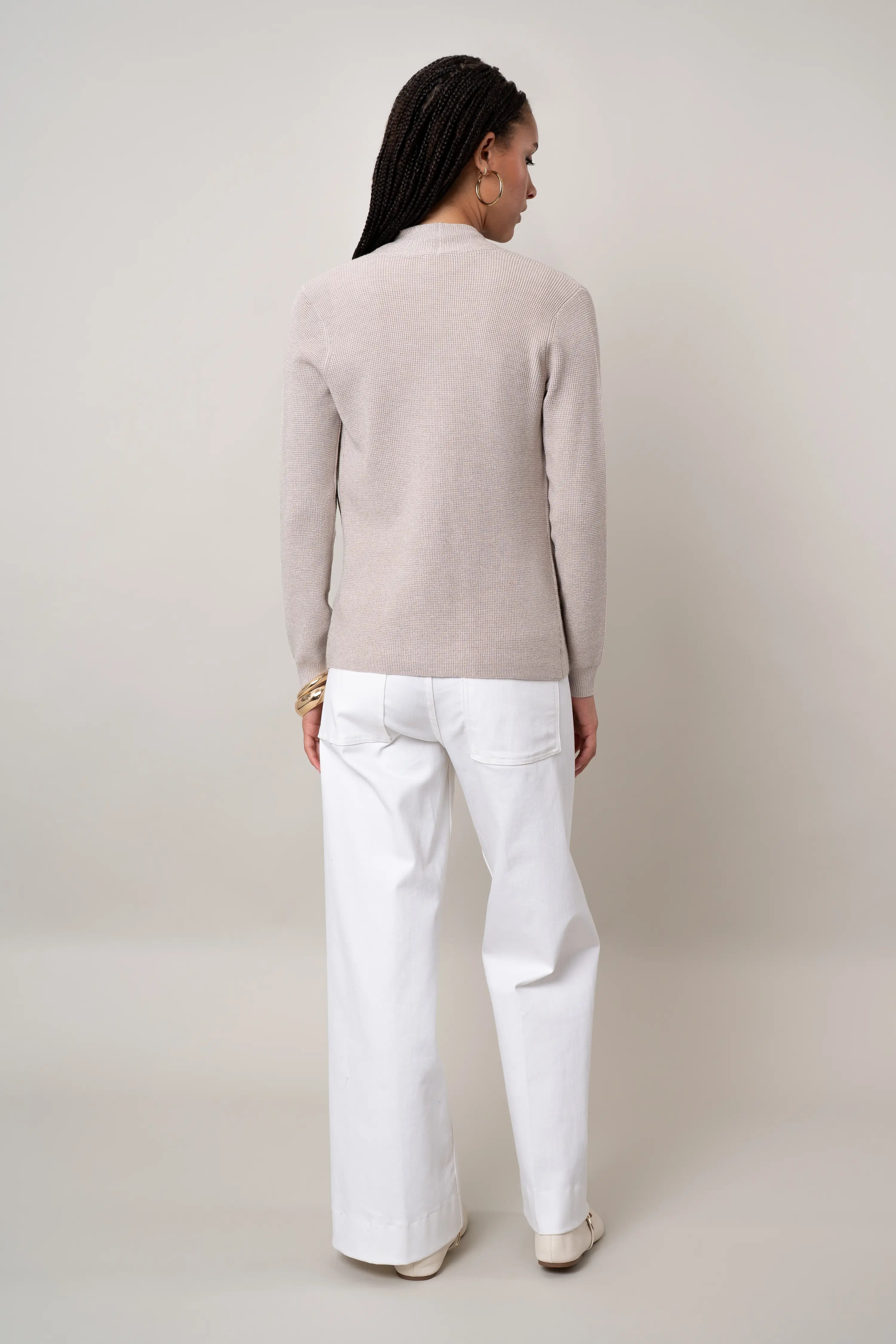 The Waffle Stitch Open Cardigan