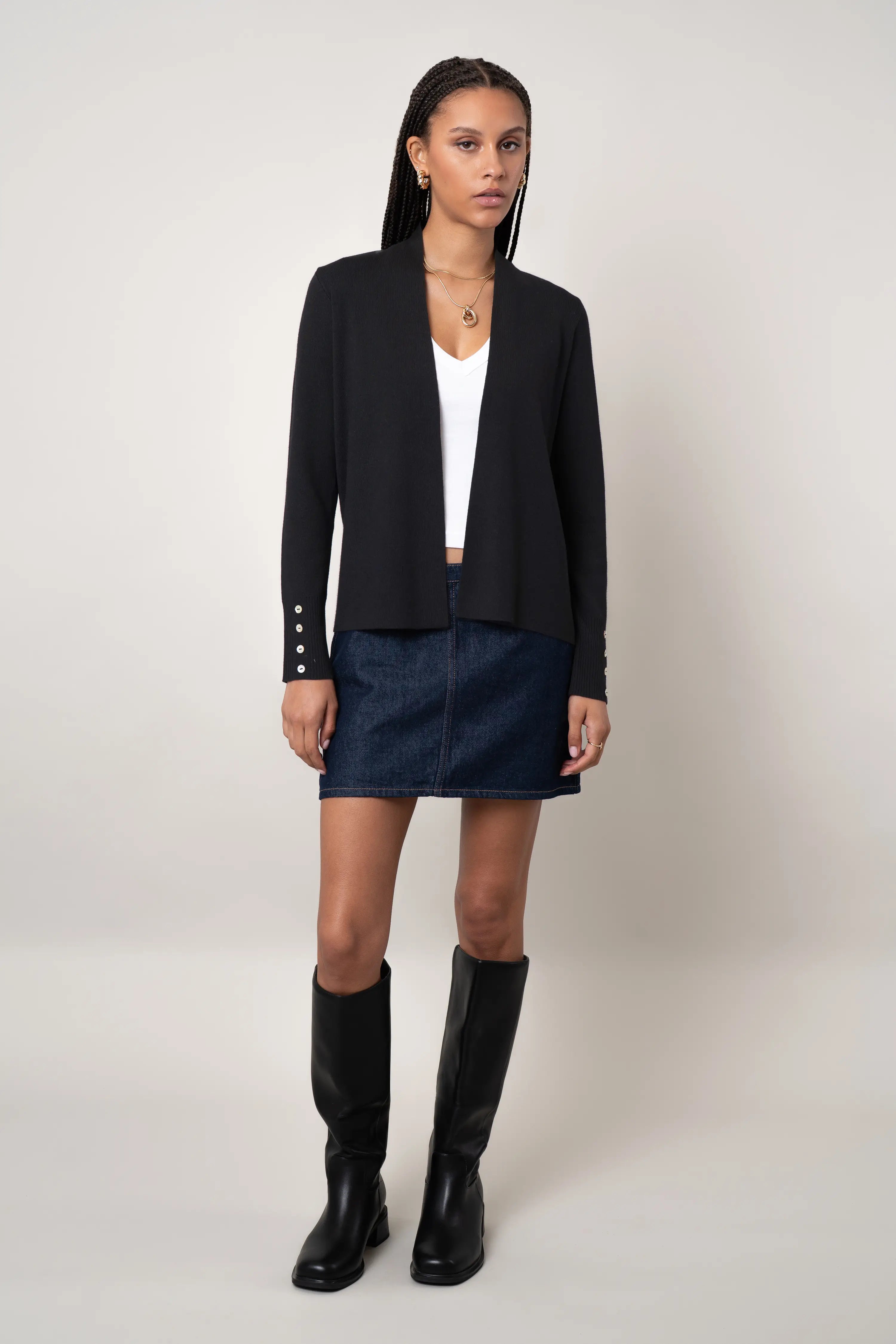 The Lightweight Button Cuff Cardigan