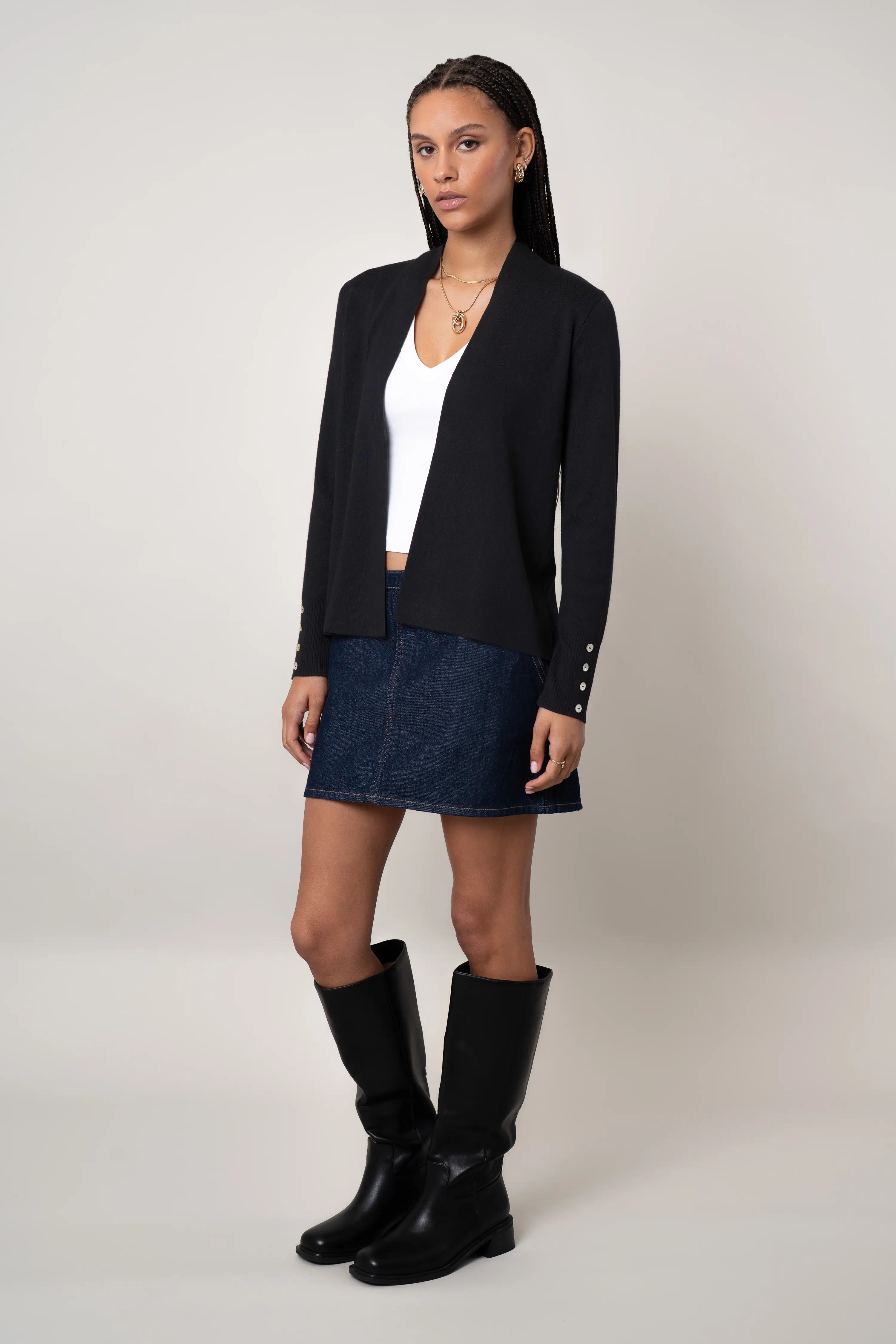 The Lightweight Button Cuff Cardigan