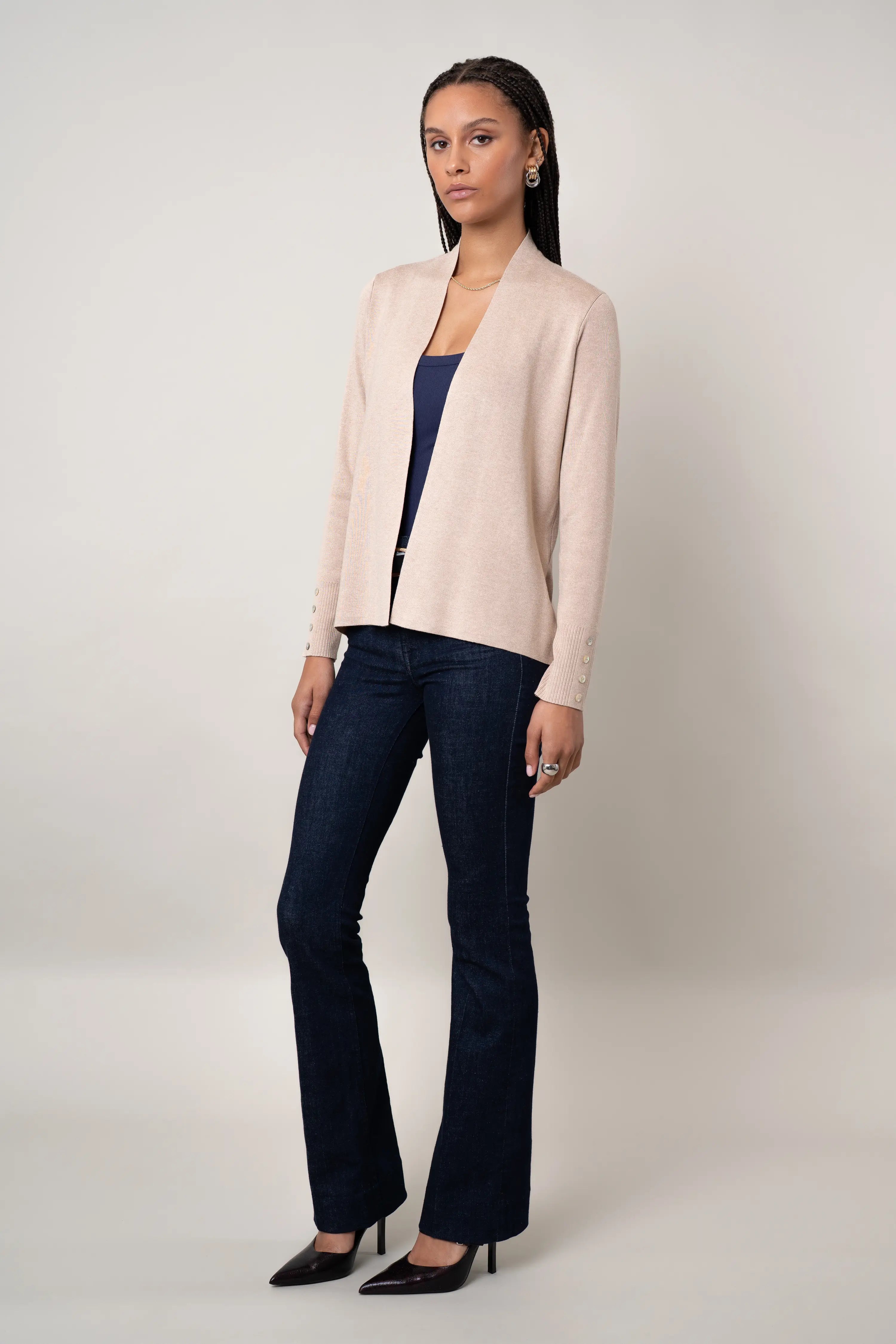 The Lightweight Button Cuff Cardigan