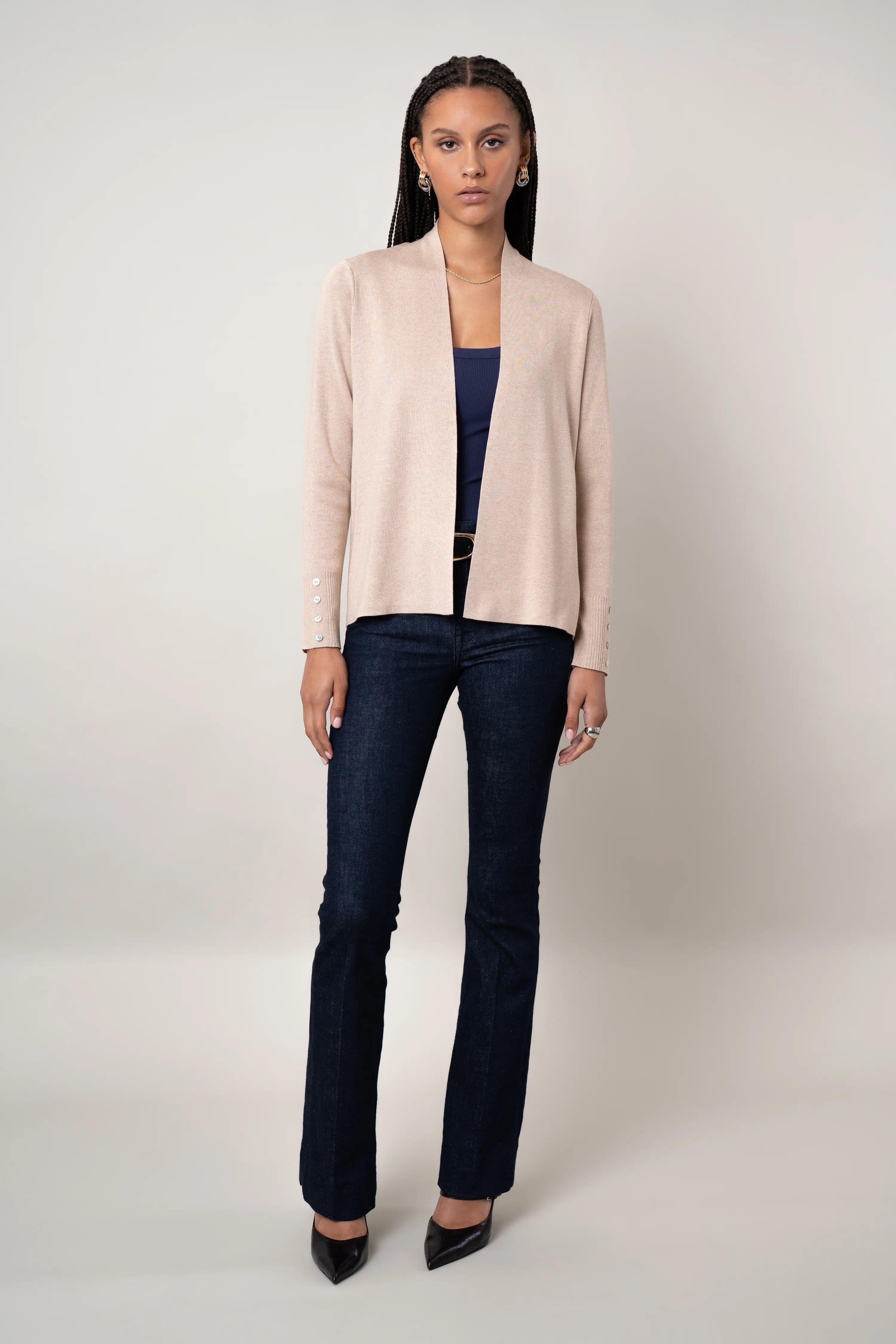 The Lightweight Button Cuff Cardigan