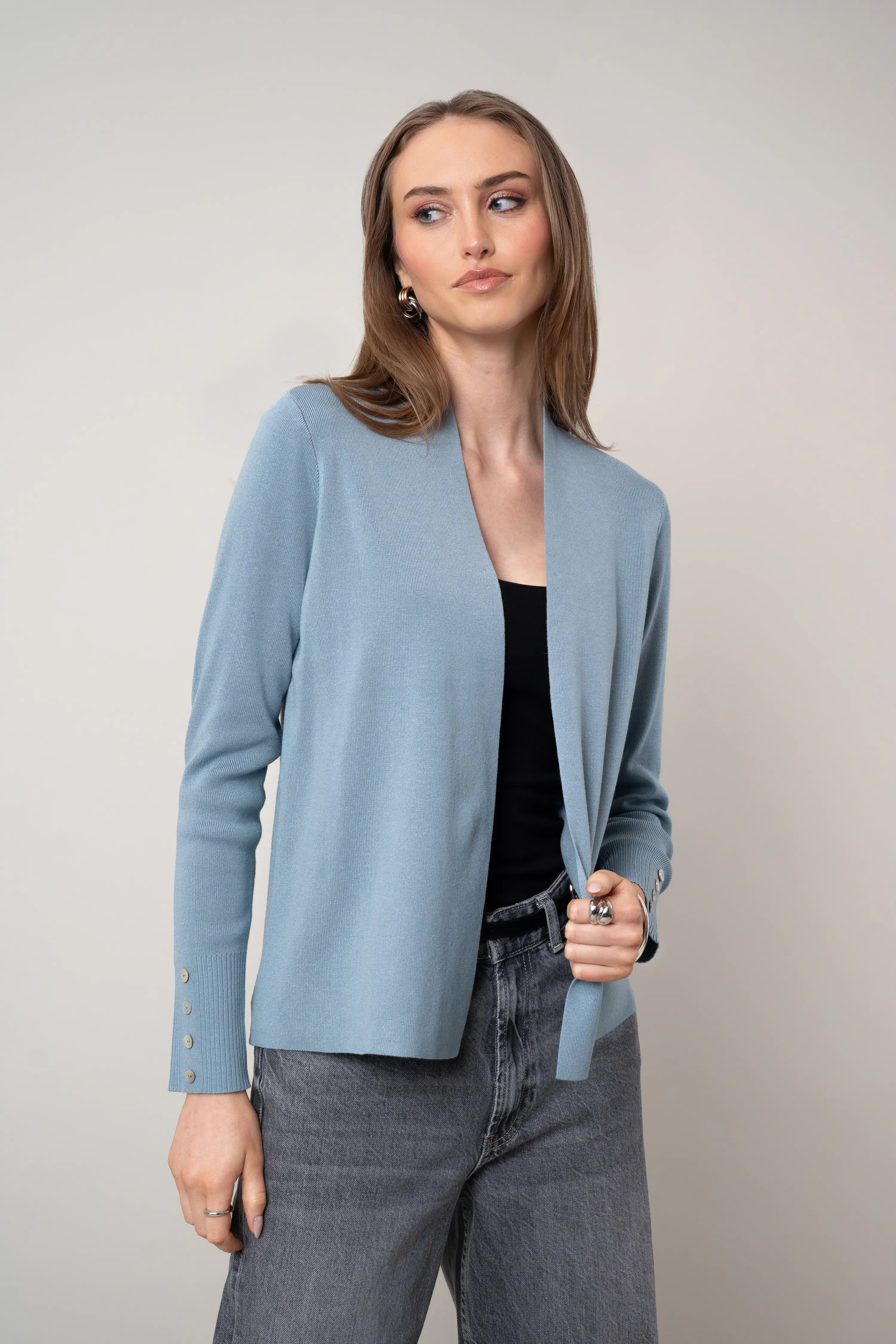The Lightweight Button Cuff Cardigan