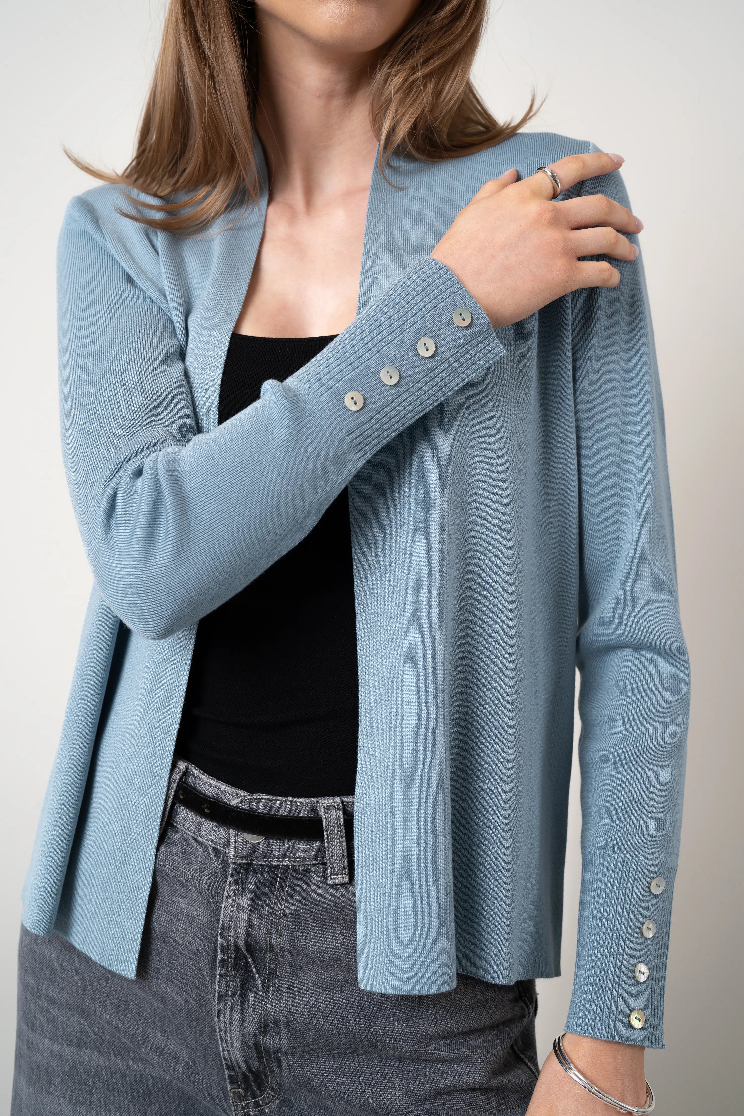 The Lightweight Button Cuff Cardigan