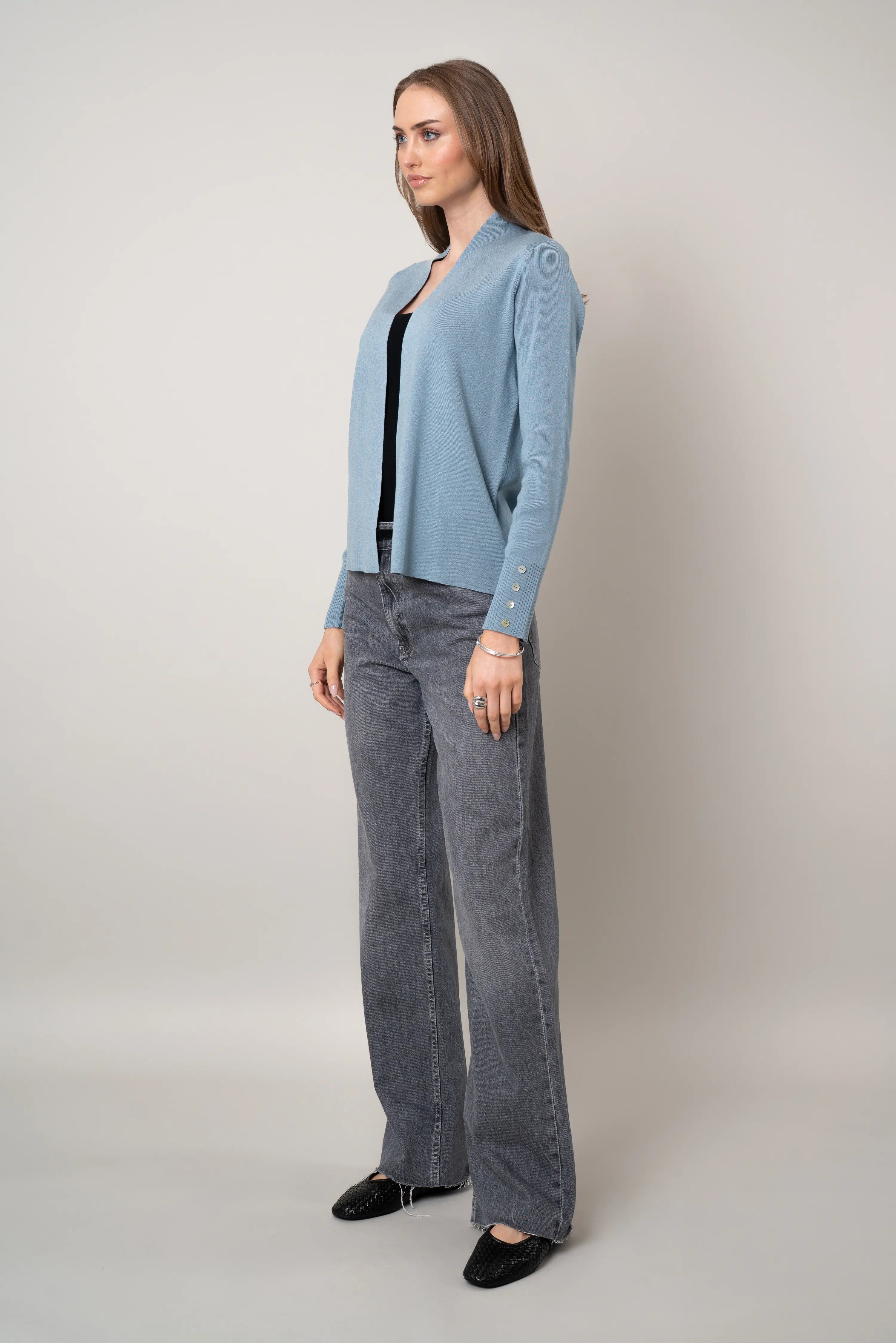 The Lightweight Button Cuff Cardigan