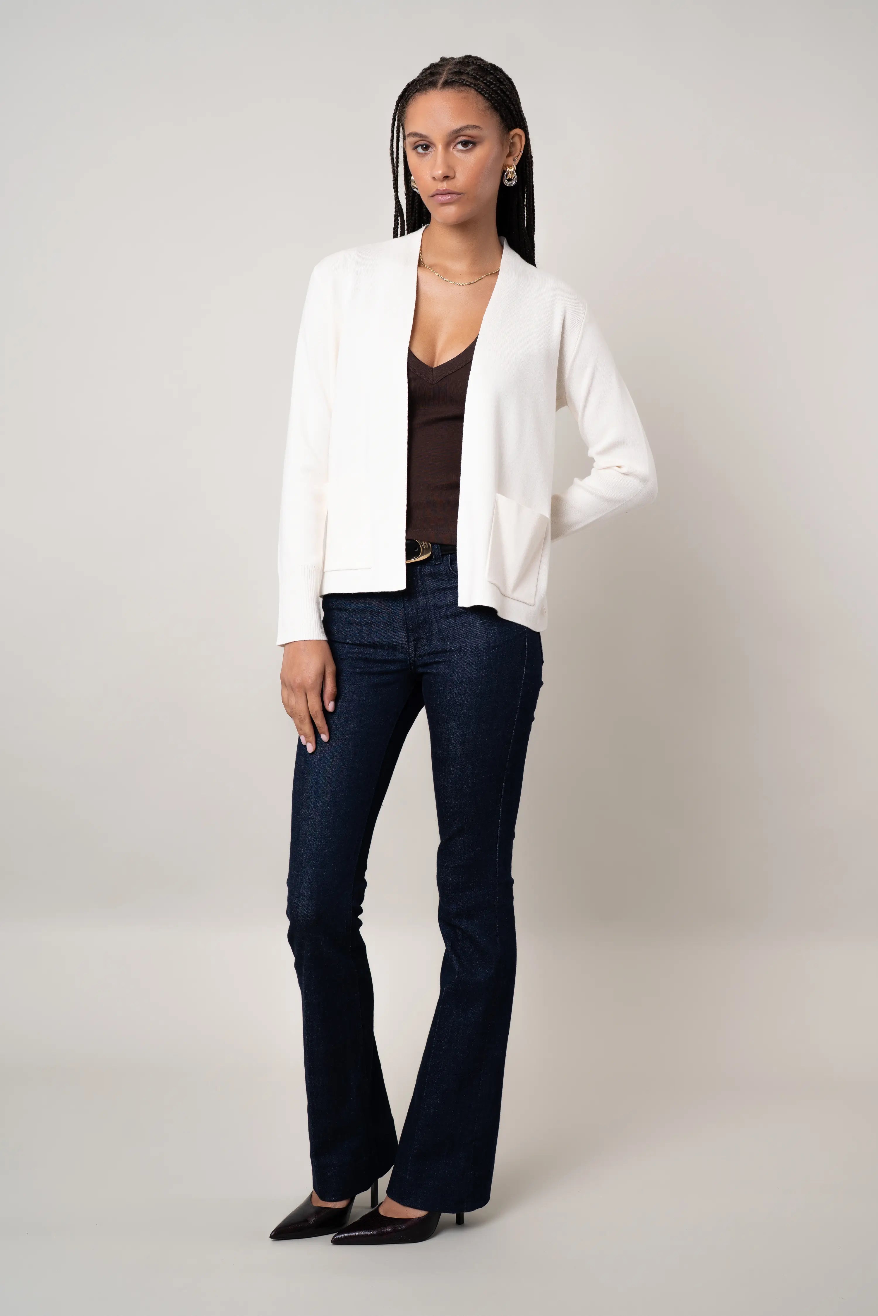 The Refined Open Cardigan