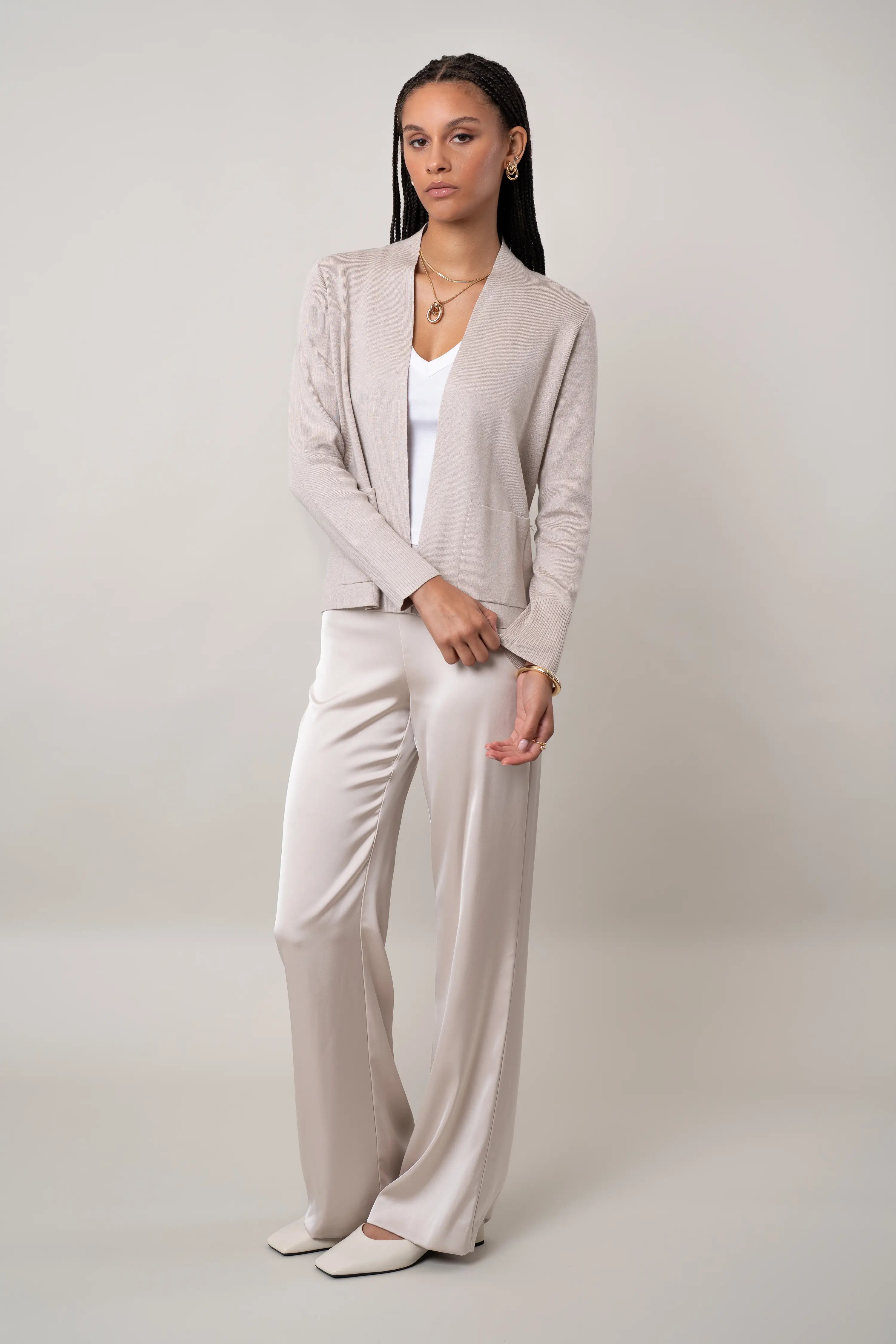 The Refined Open Cardigan