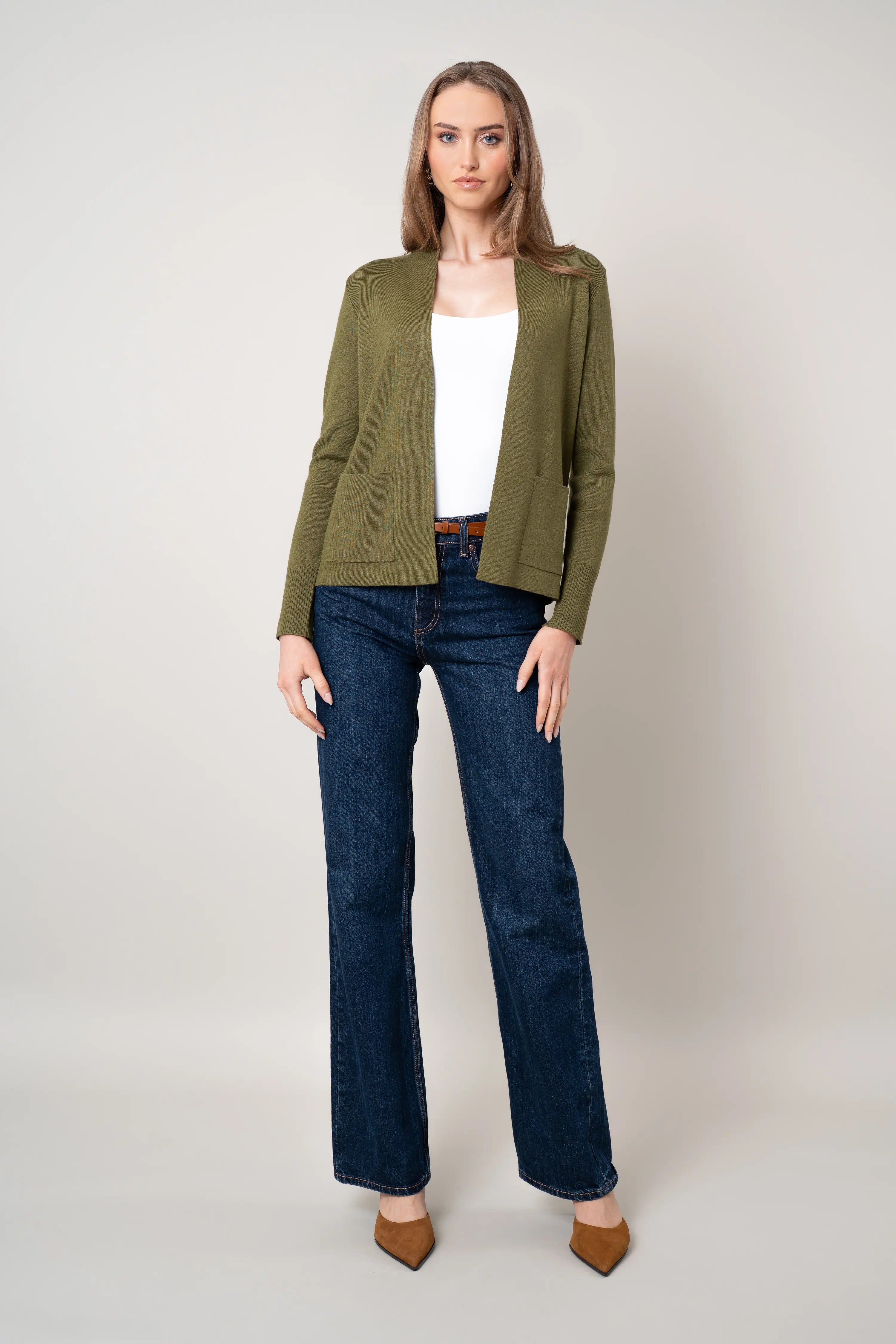 The Refined Open Cardigan