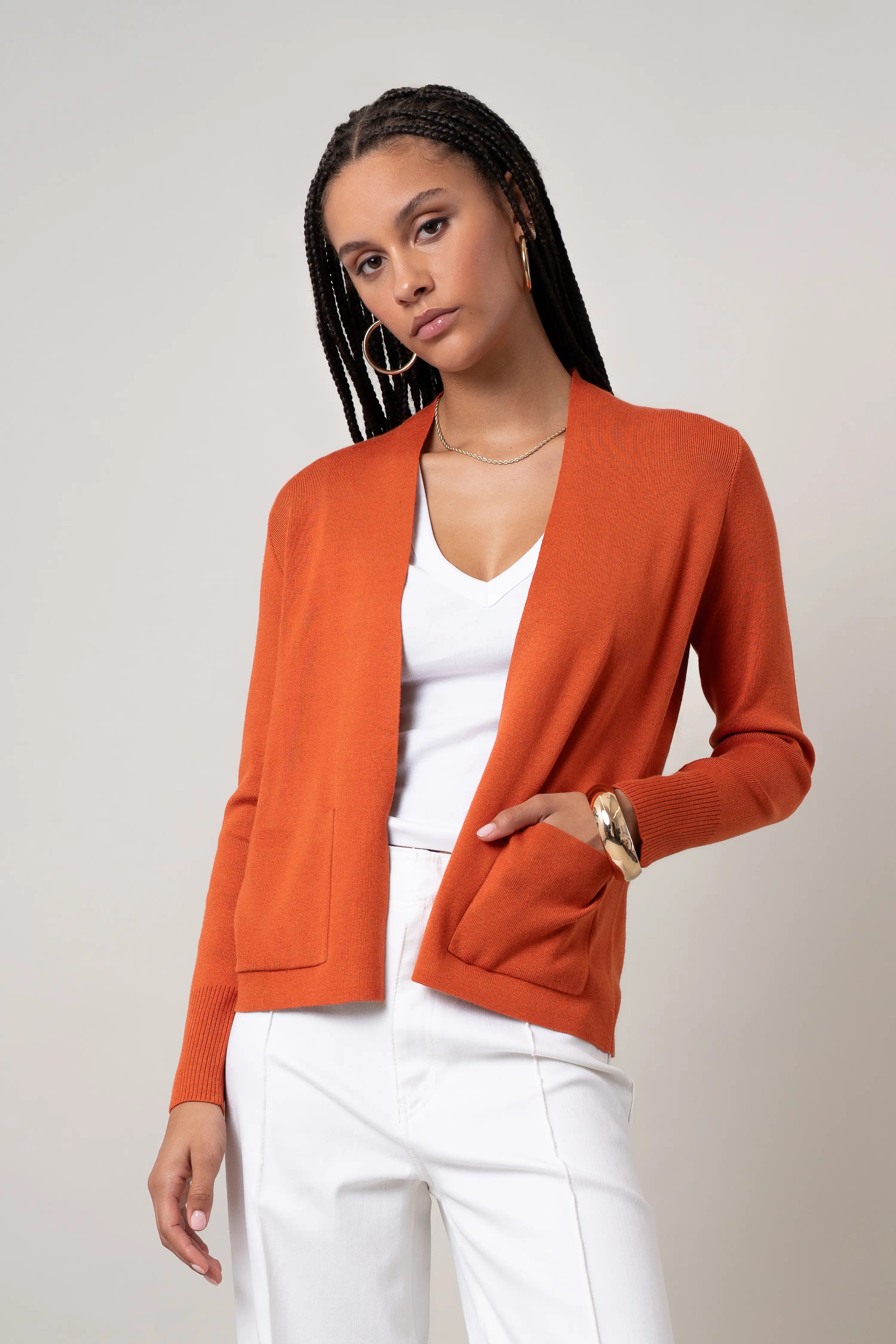 The Refined Open Cardigan