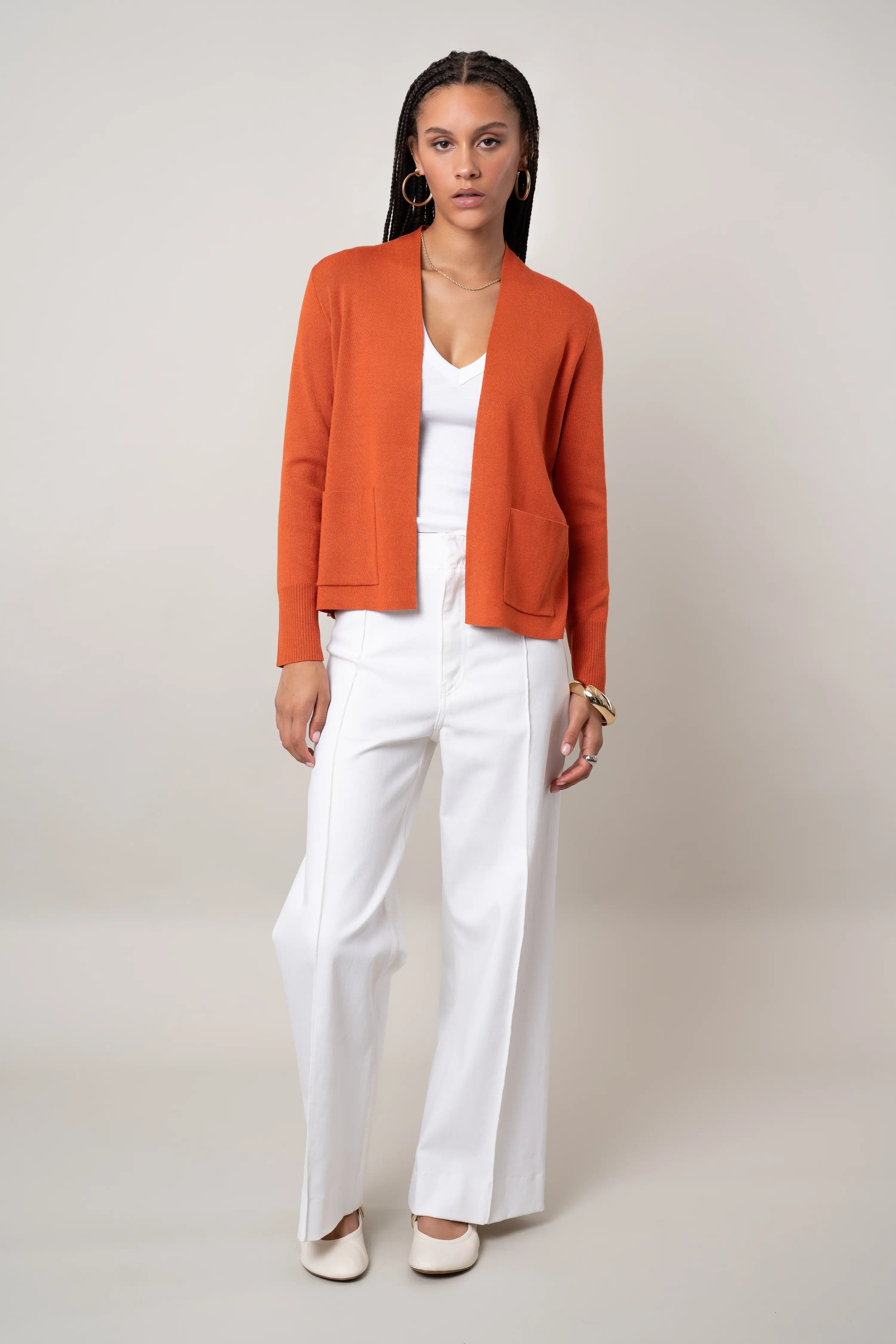 The Refined Open Cardigan