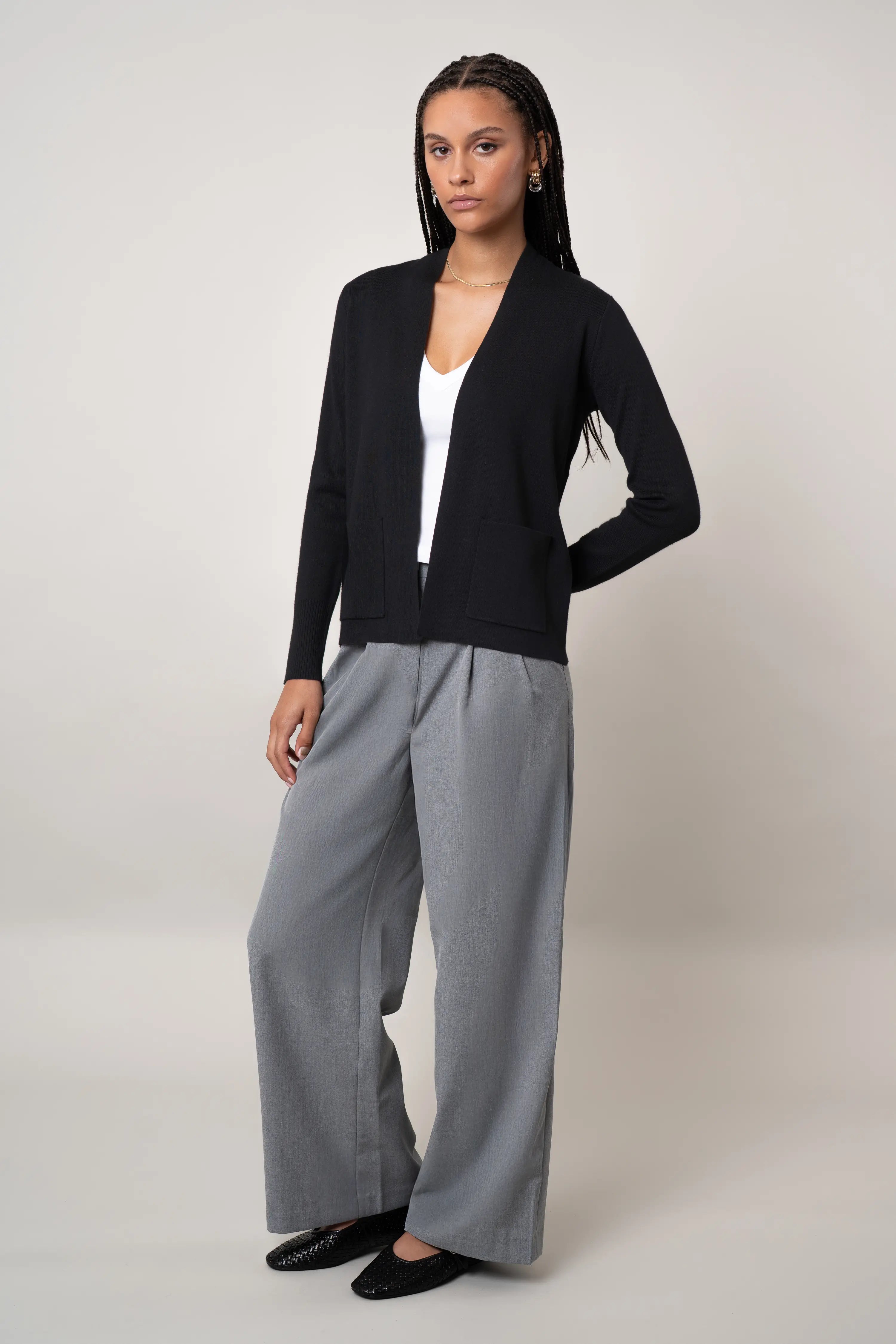 The Refined Open Cardigan