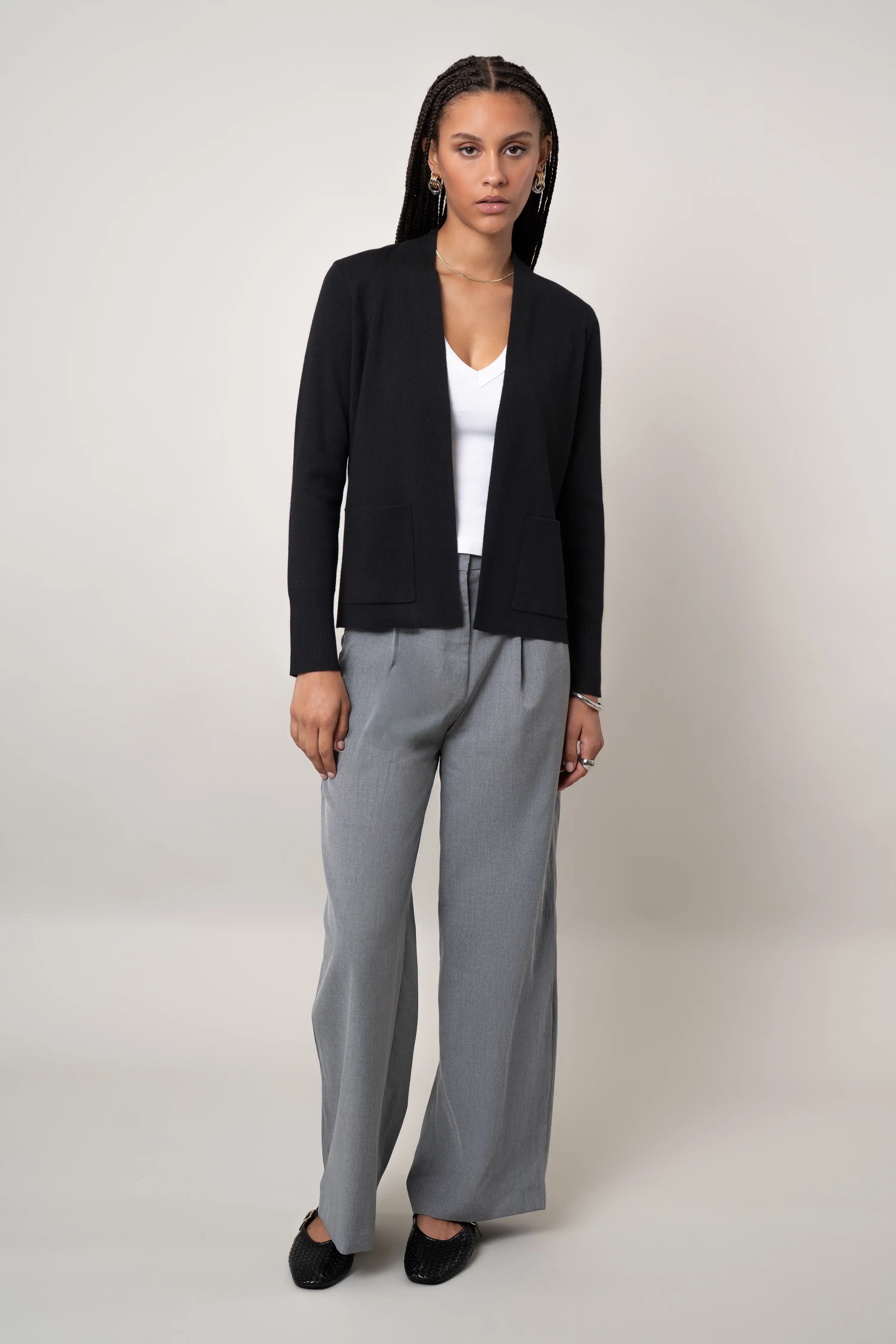 The Refined Open Cardigan
