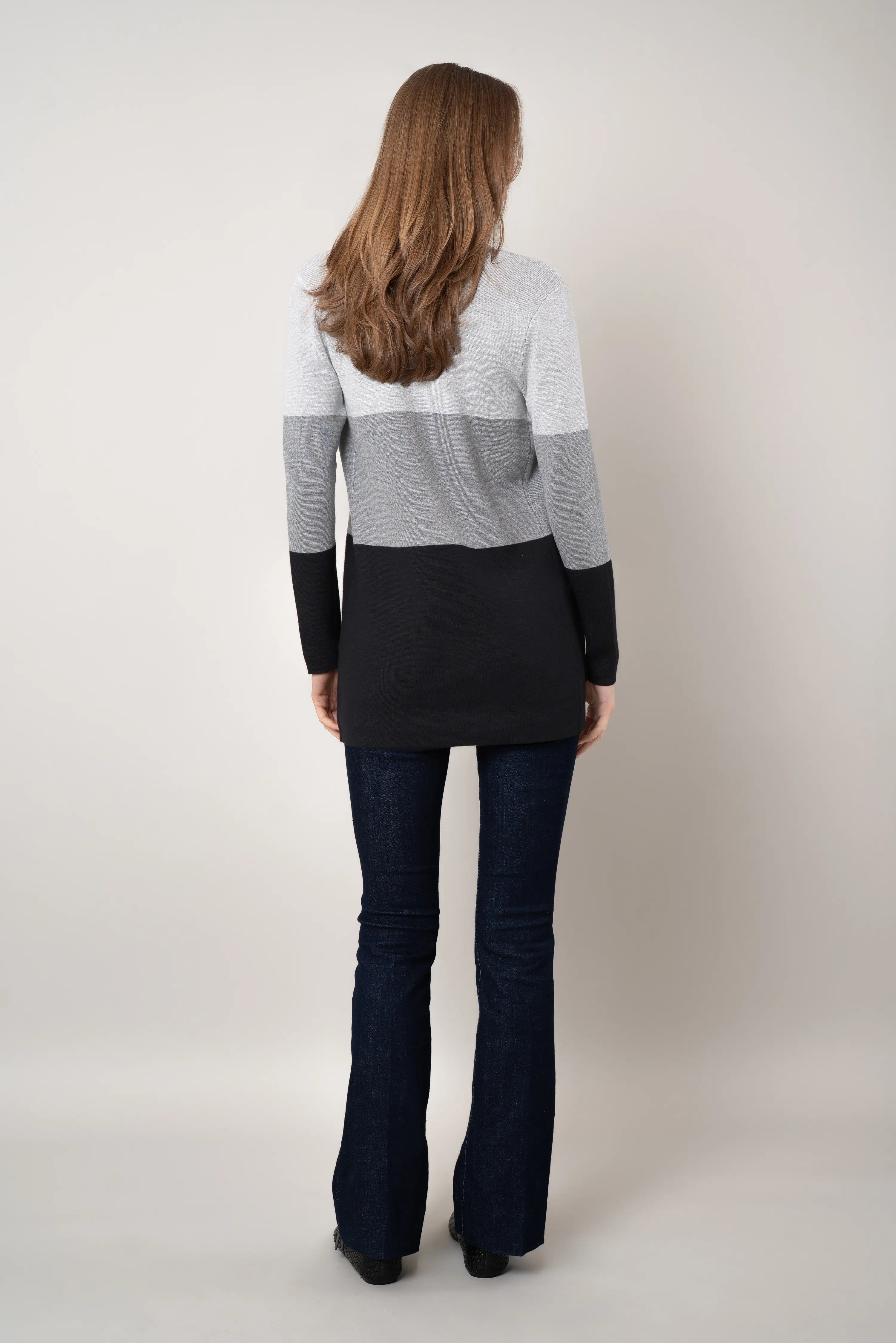 The Colorblock Open Cardigan