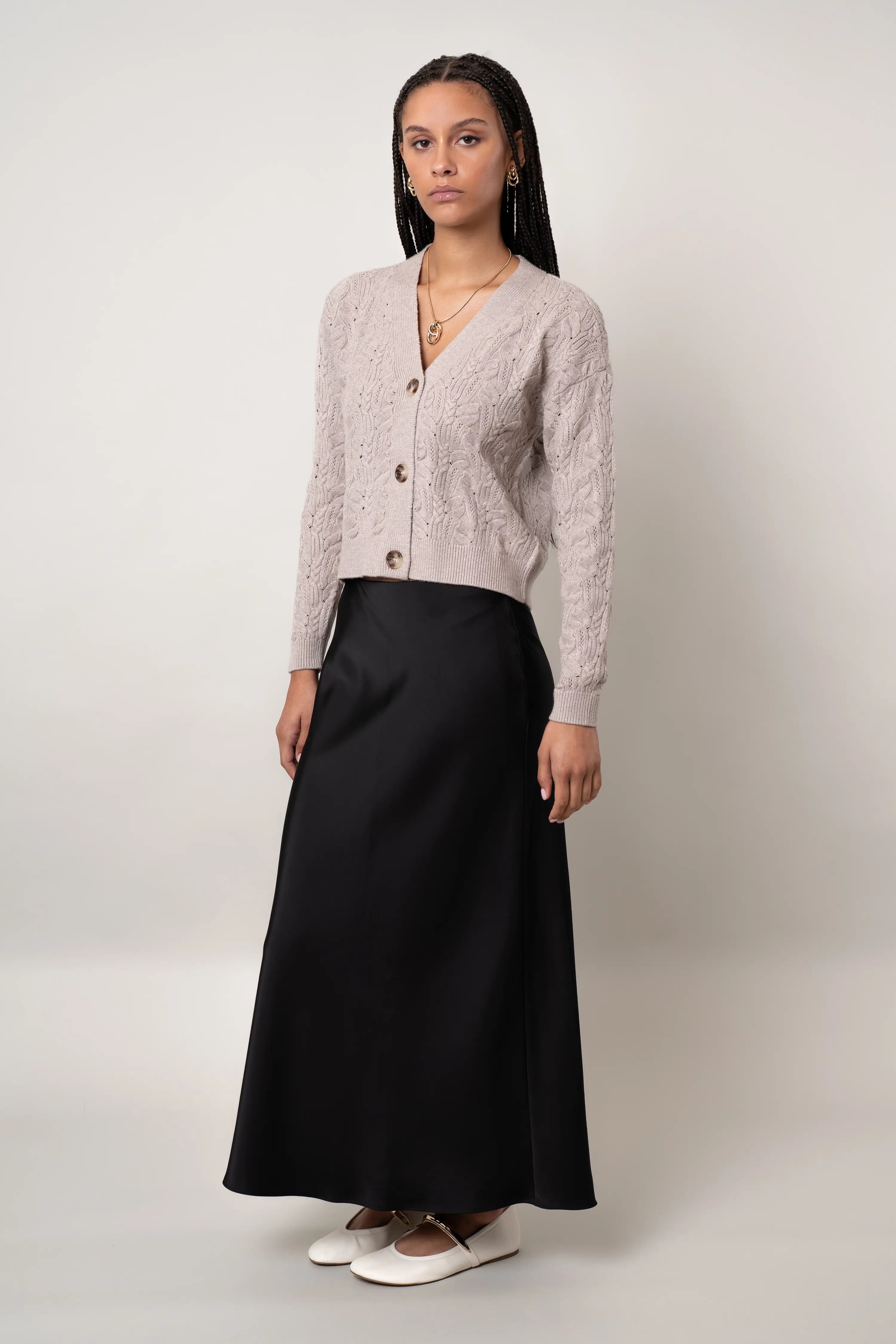 The Pointelle Vine Cardigan