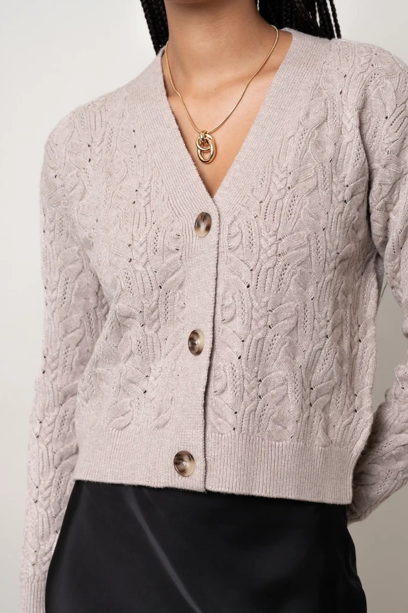 The Pointelle Vine Cardigan