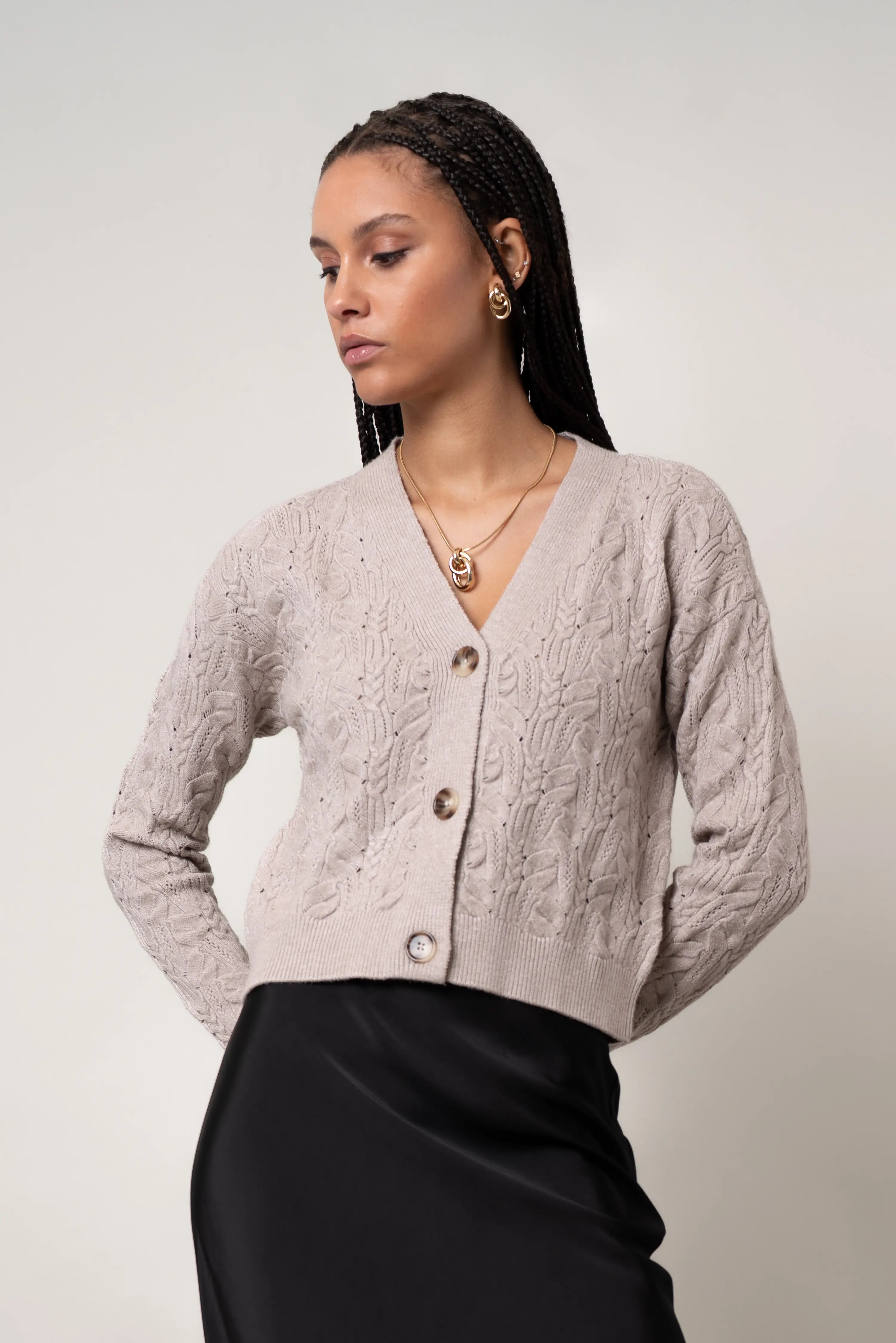 The Pointelle Vine Cardigan