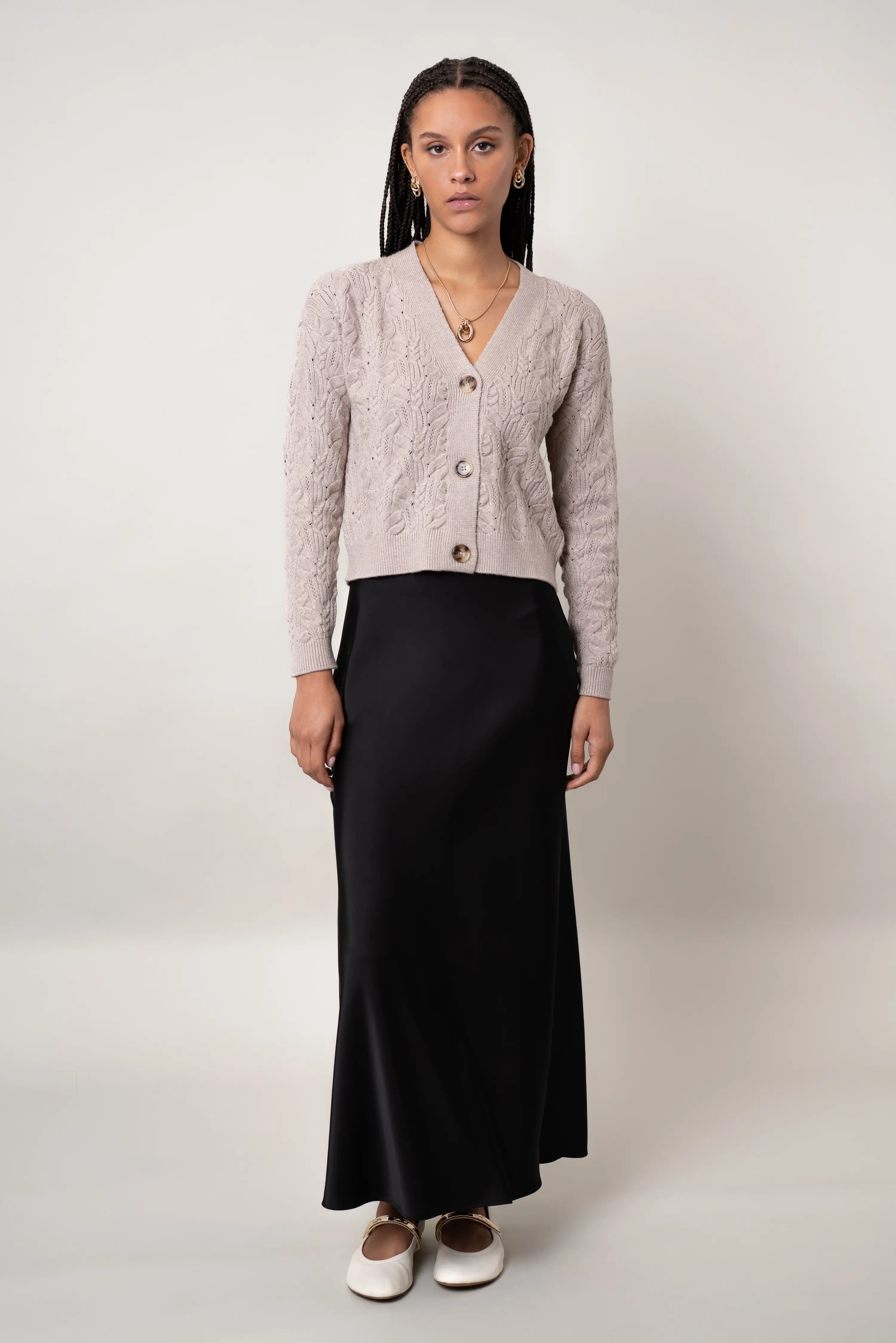 The Pointelle Vine Cardigan