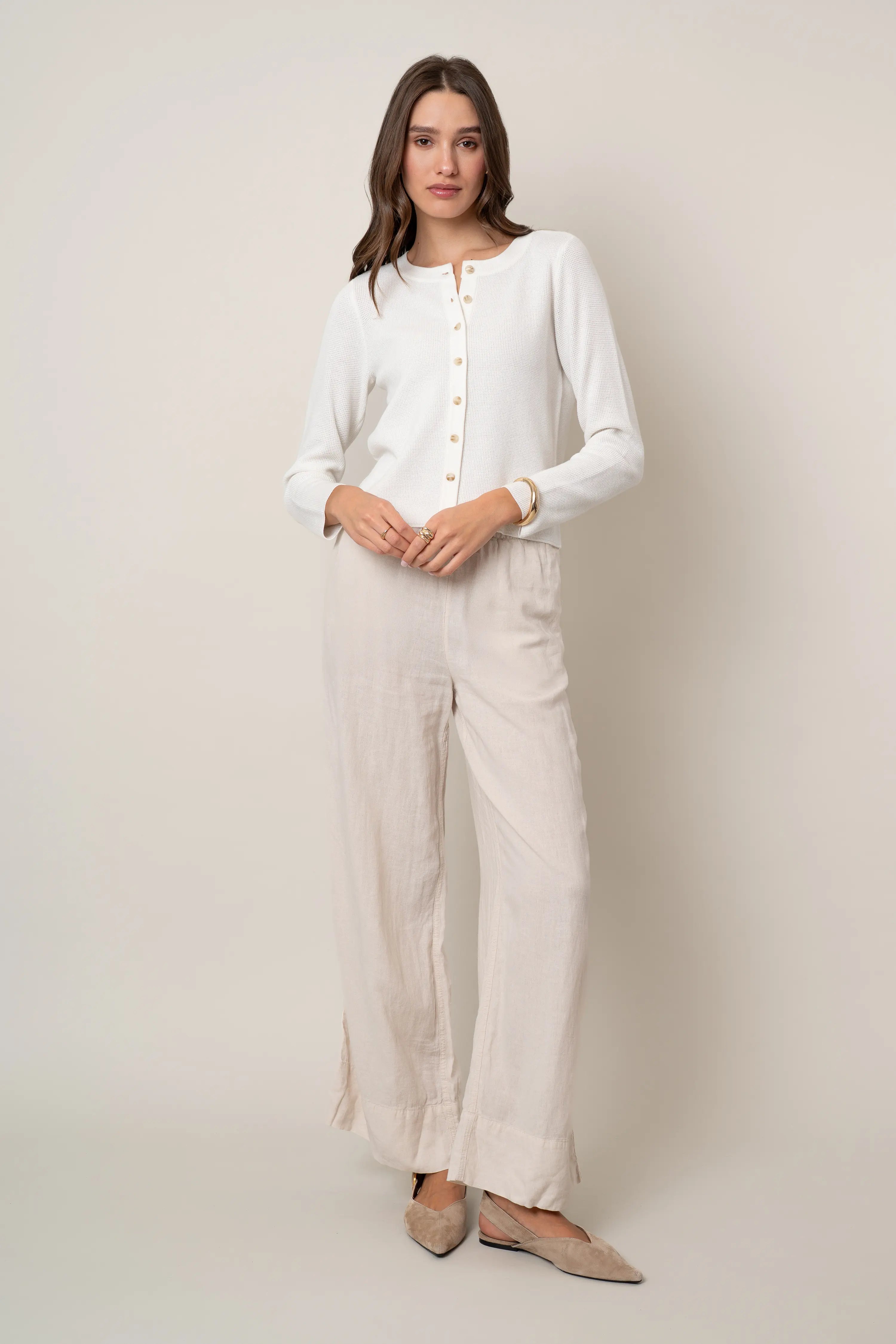 The Monochrome Button Cardigan