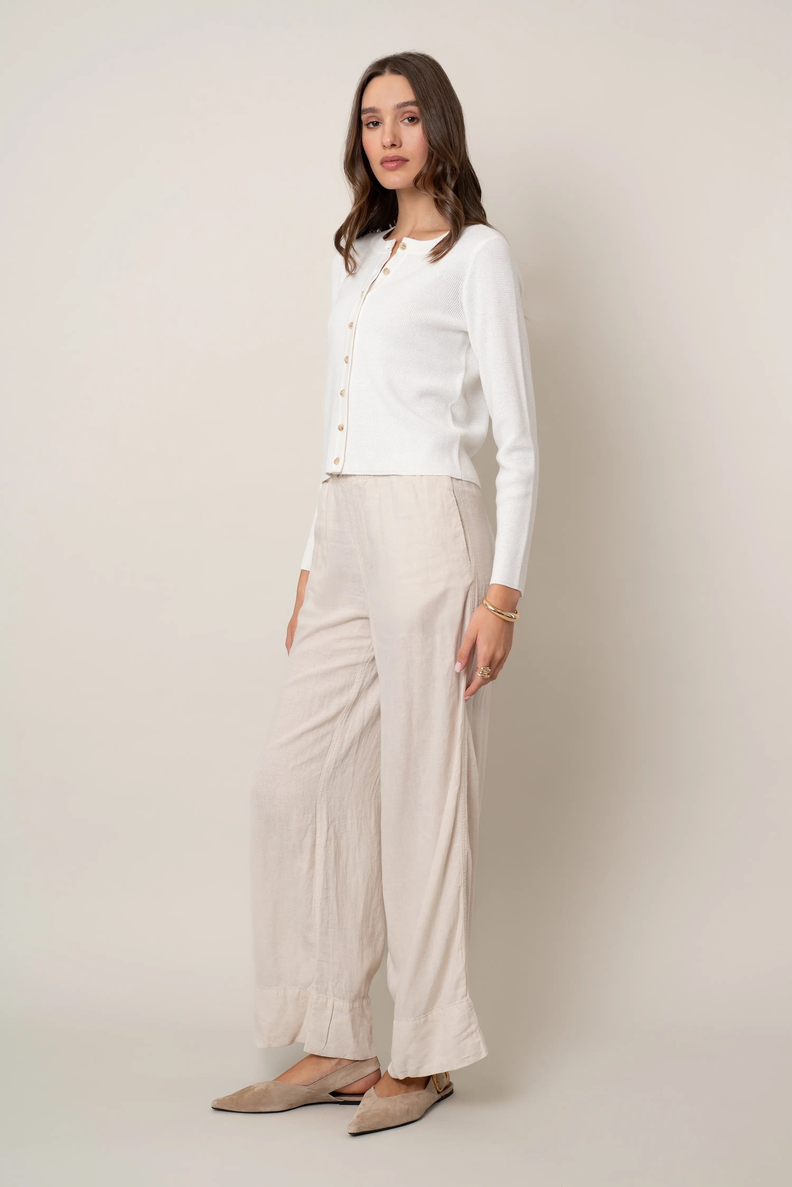 The Monochrome Button Cardigan