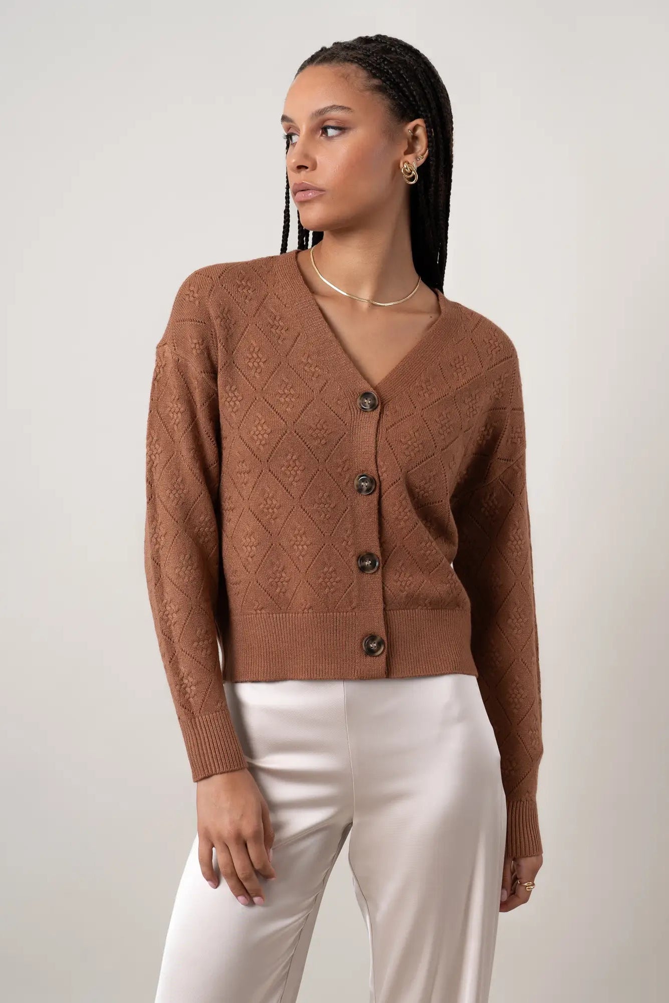 The Diamond Stitch Cardigan