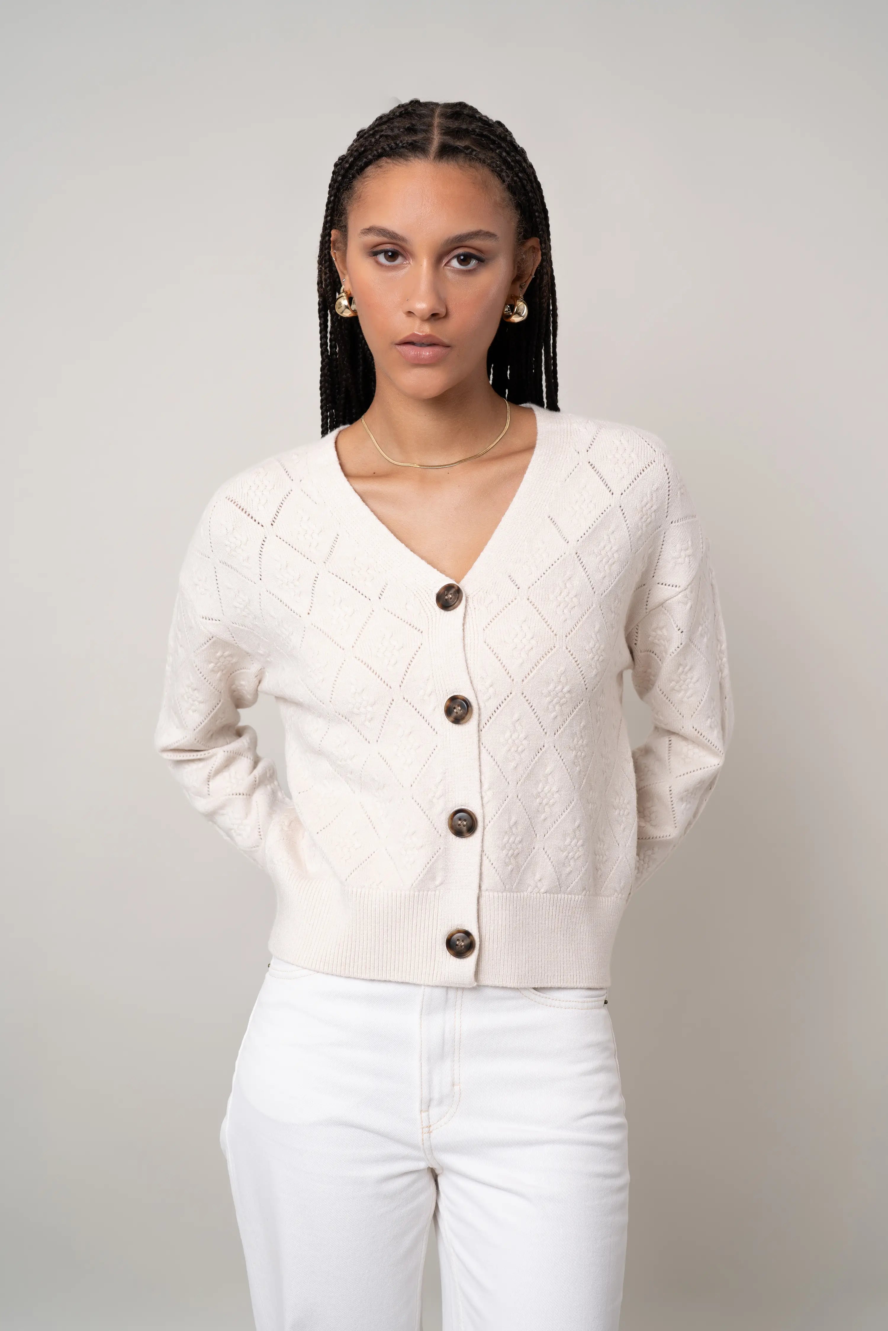 The Diamond Stitch Cardigan