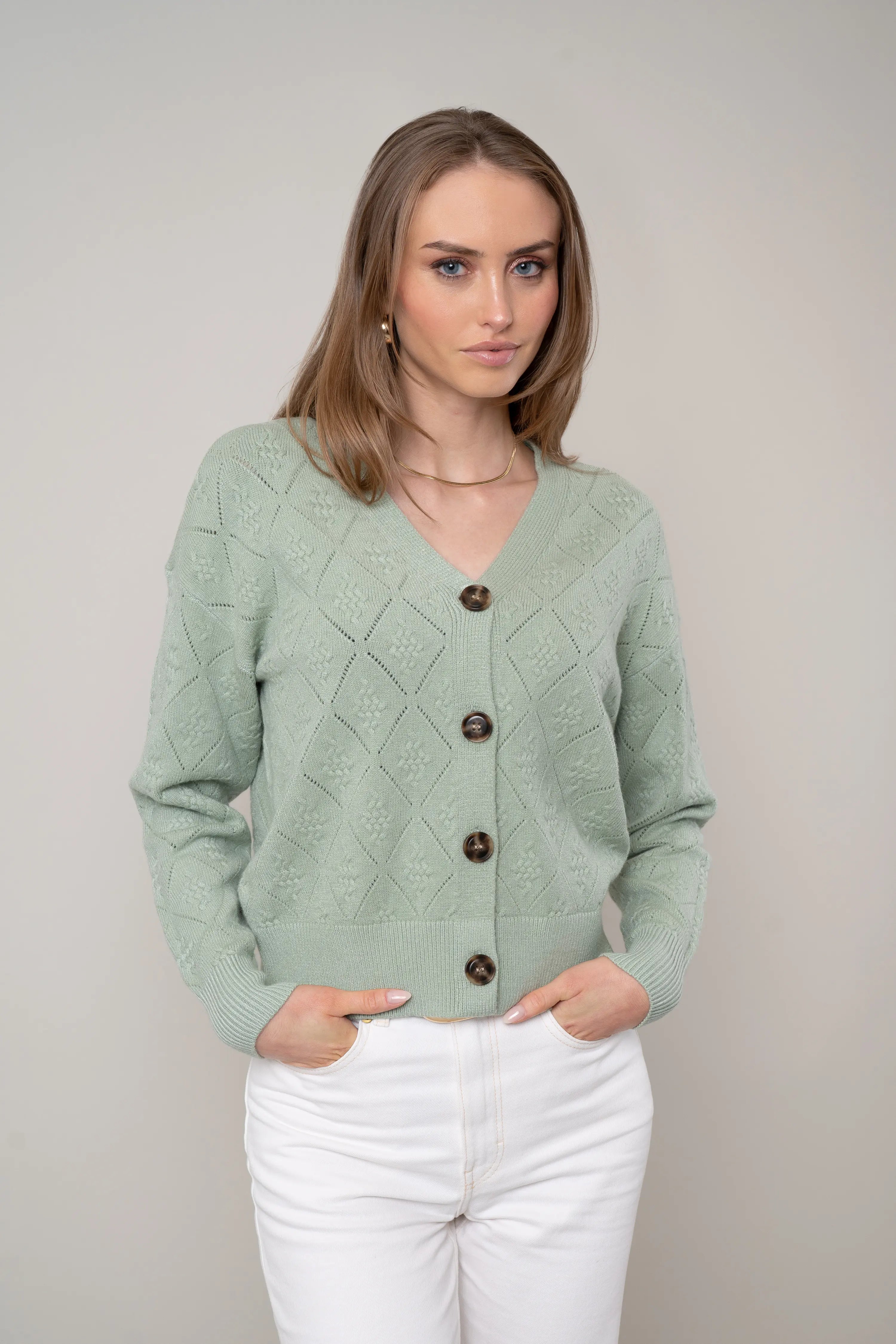 The Diamond Stitch Cardigan