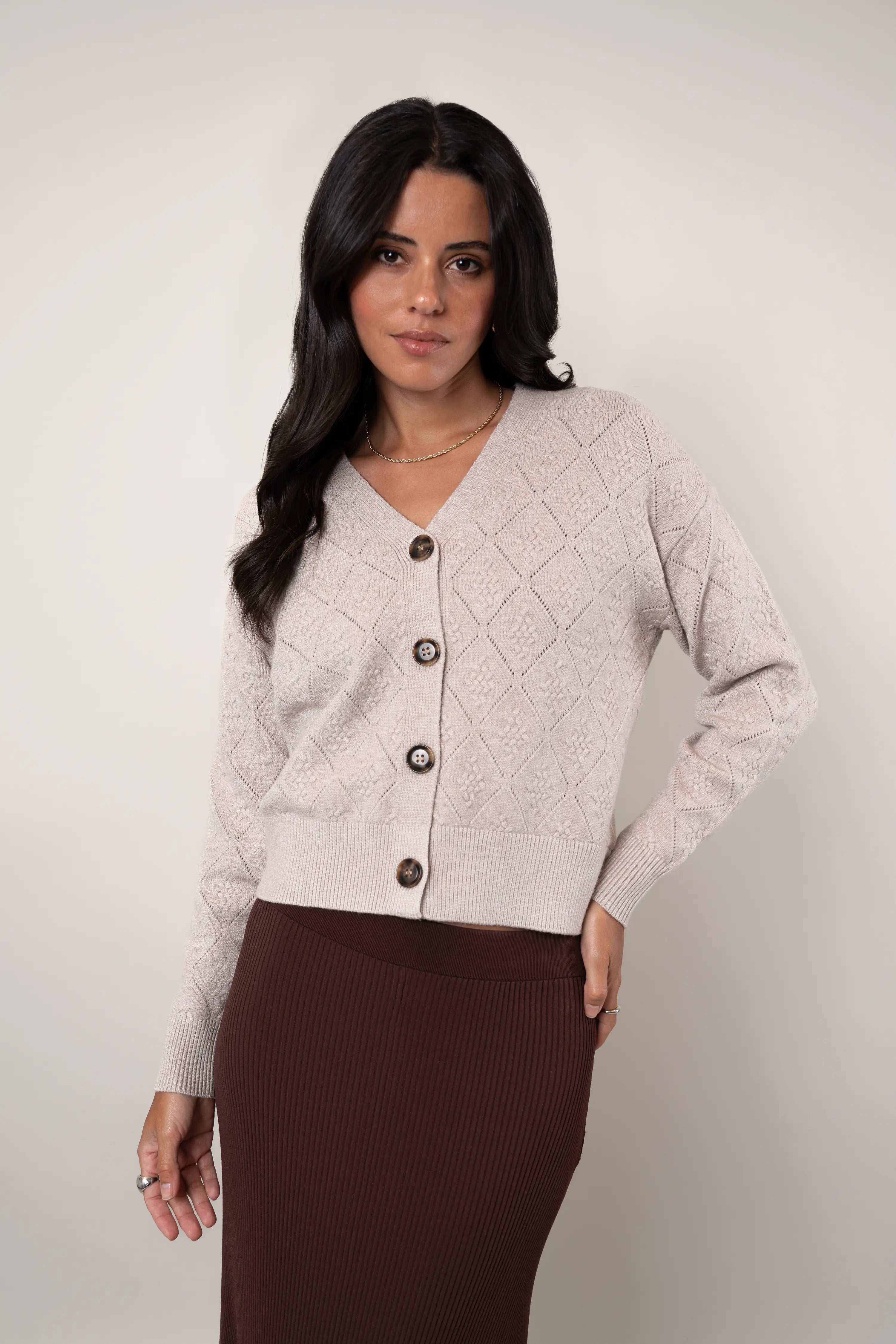 The Diamond Stitch Cardigan