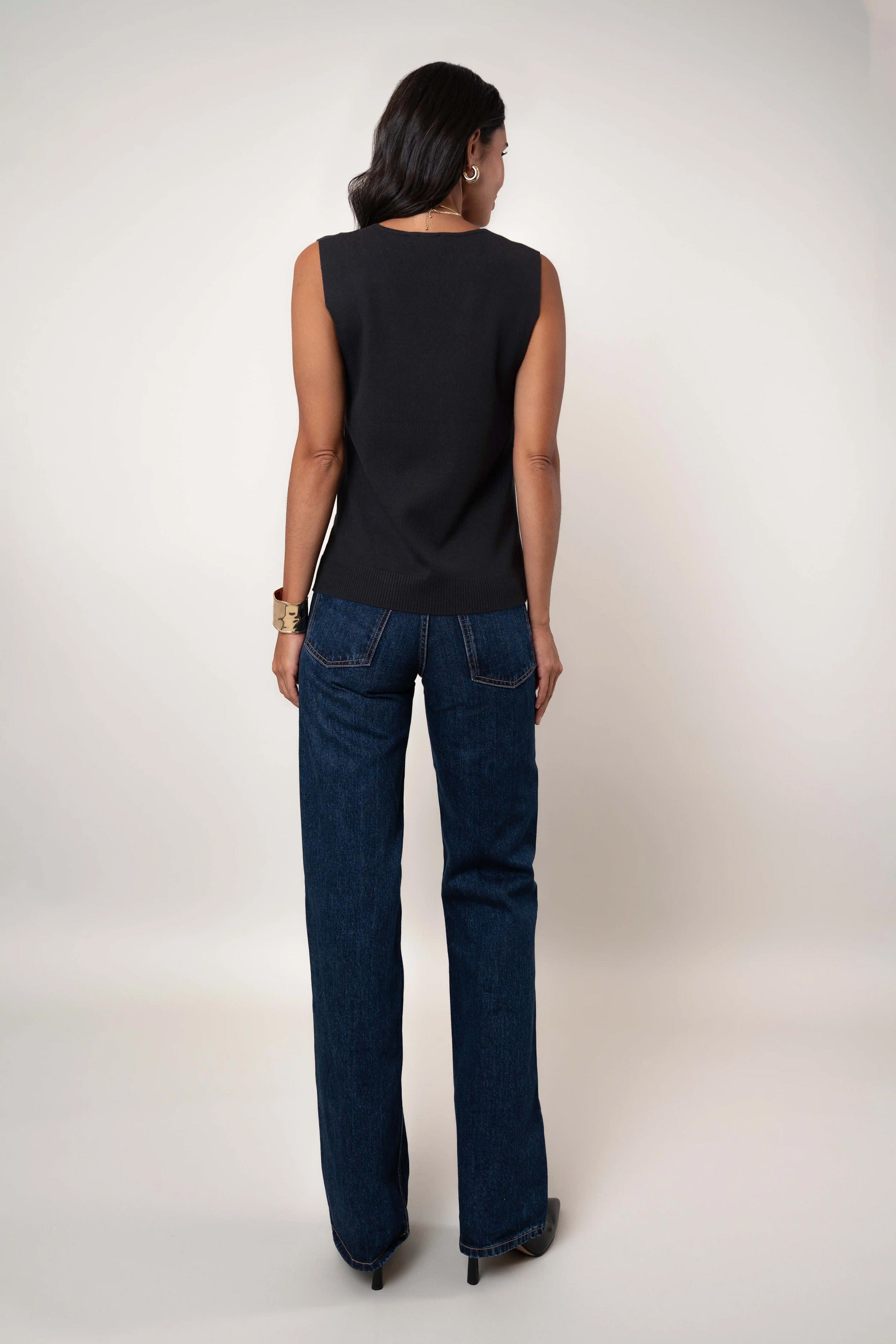 The V-Neck Sleeveless Top