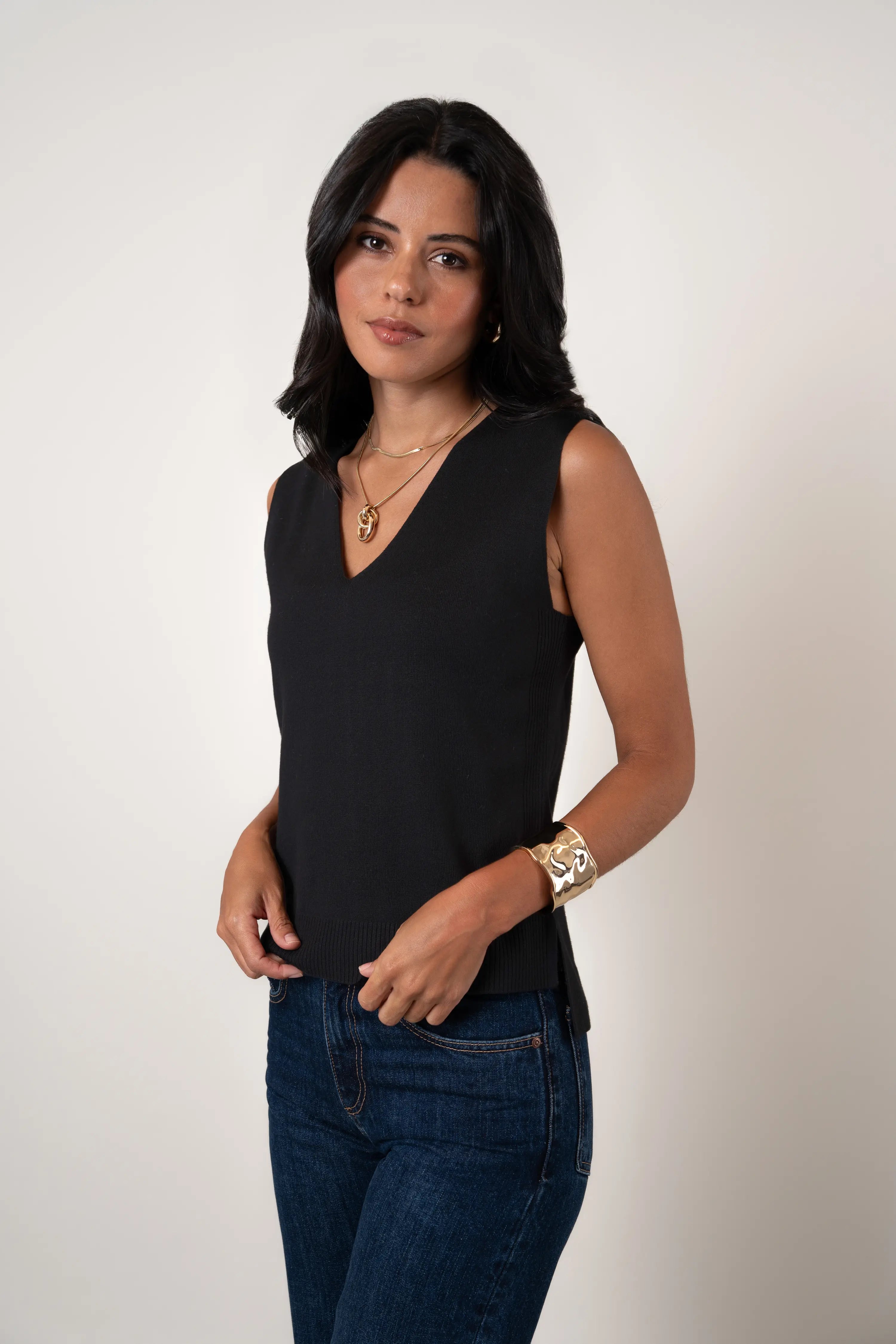 The V-Neck Sleeveless Top