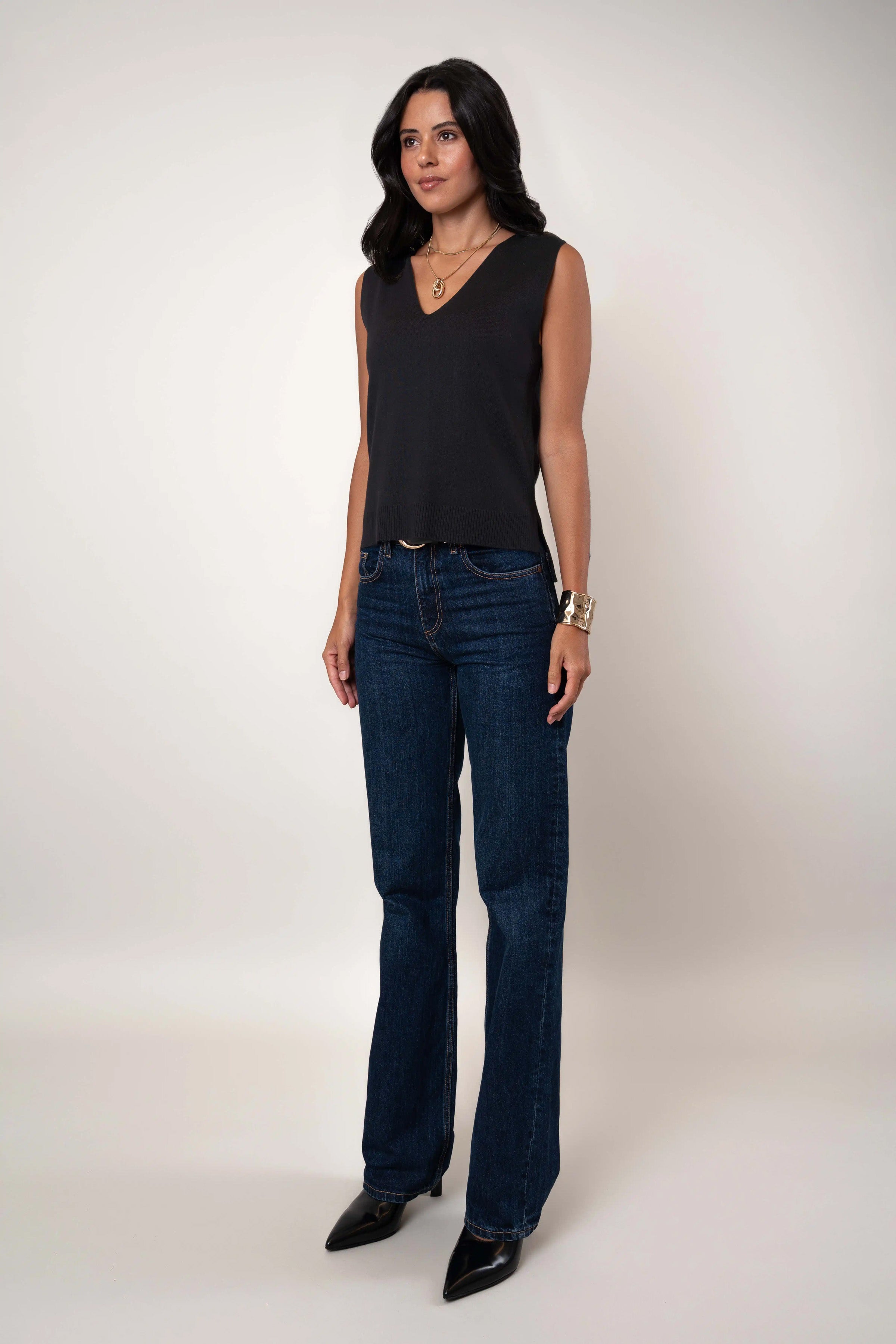 The V-Neck Sleeveless Top