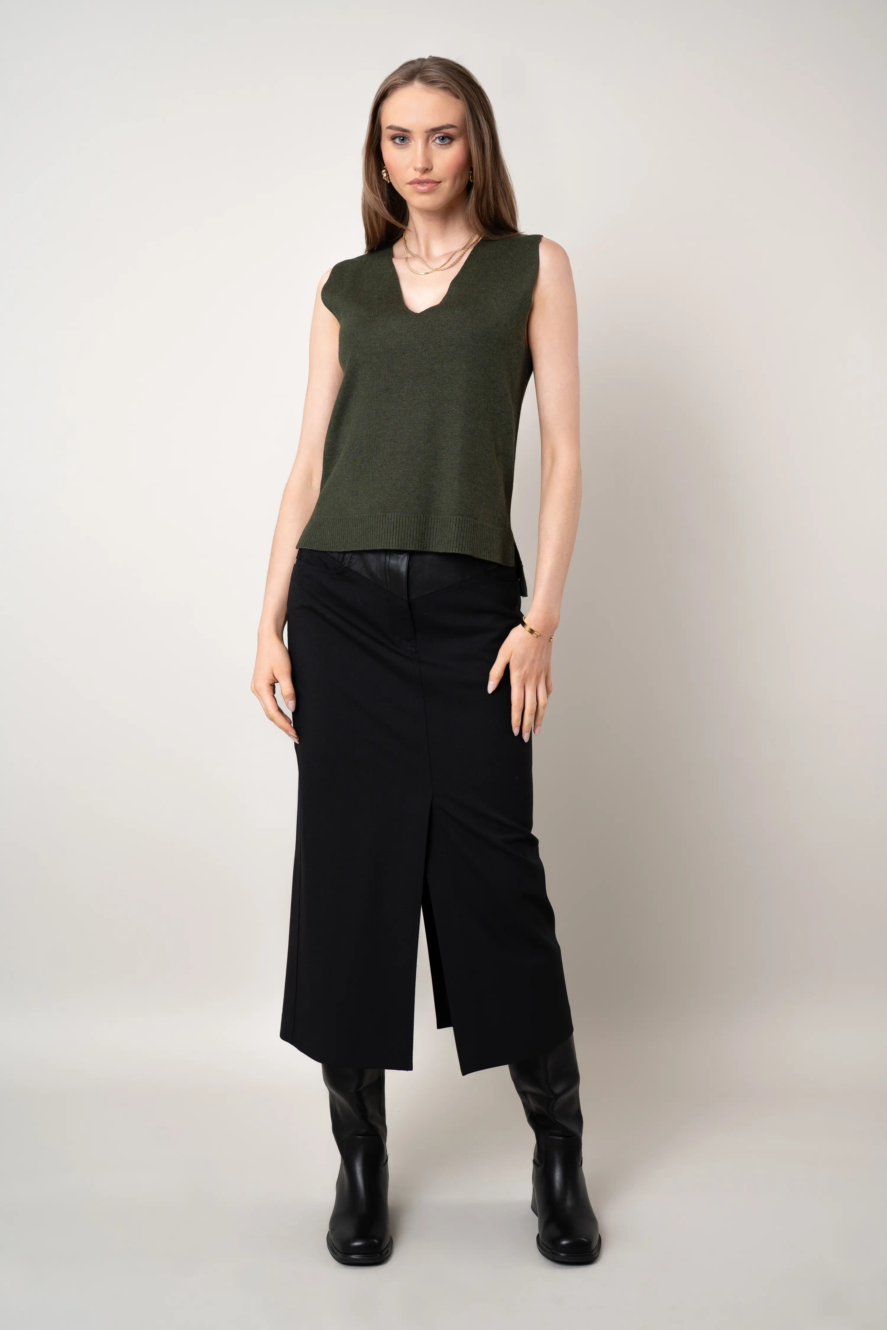 The V-Neck Sleeveless Top