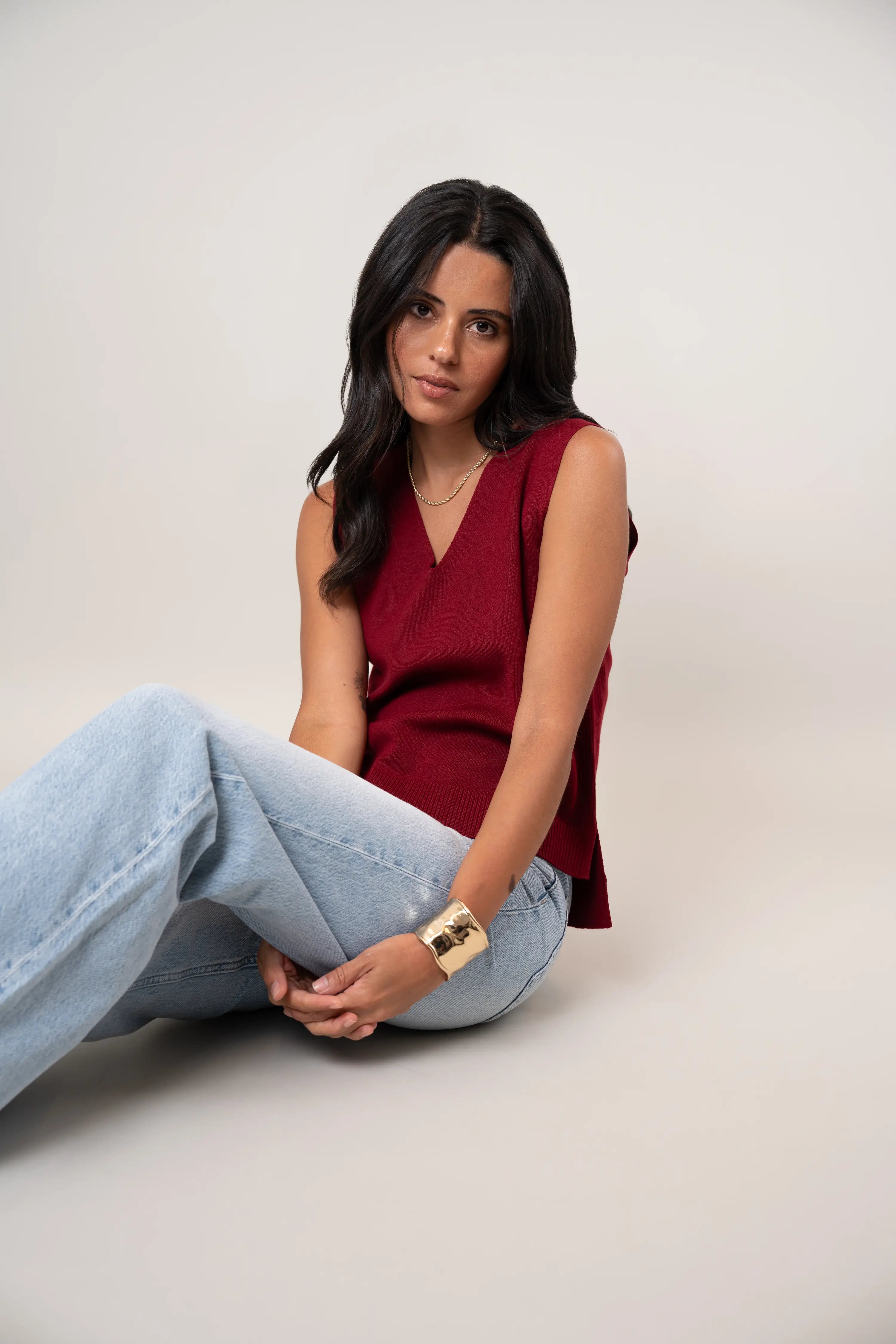 The V-Neck Sleeveless Top