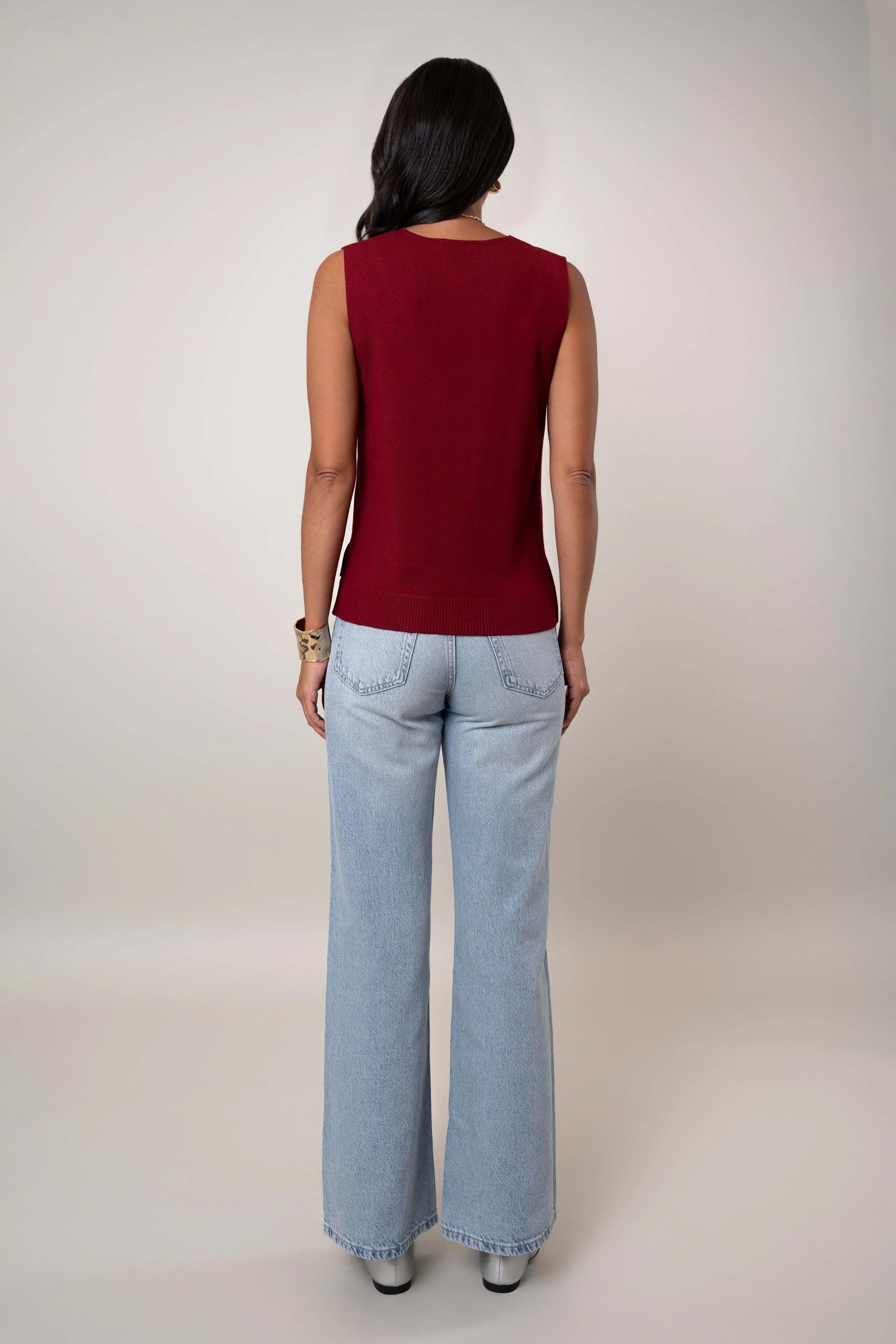 The V-Neck Sleeveless Top