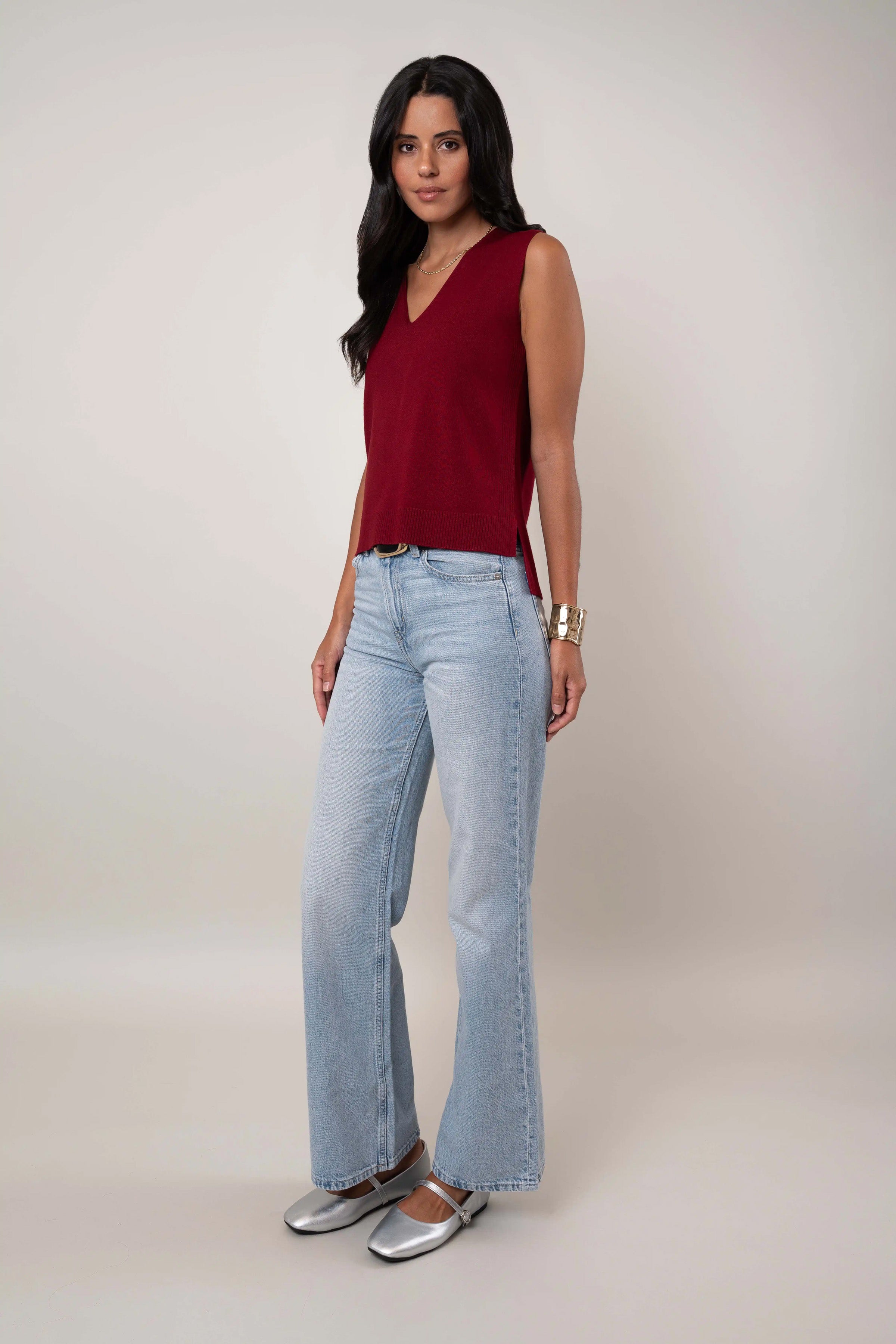 The V-Neck Sleeveless Top